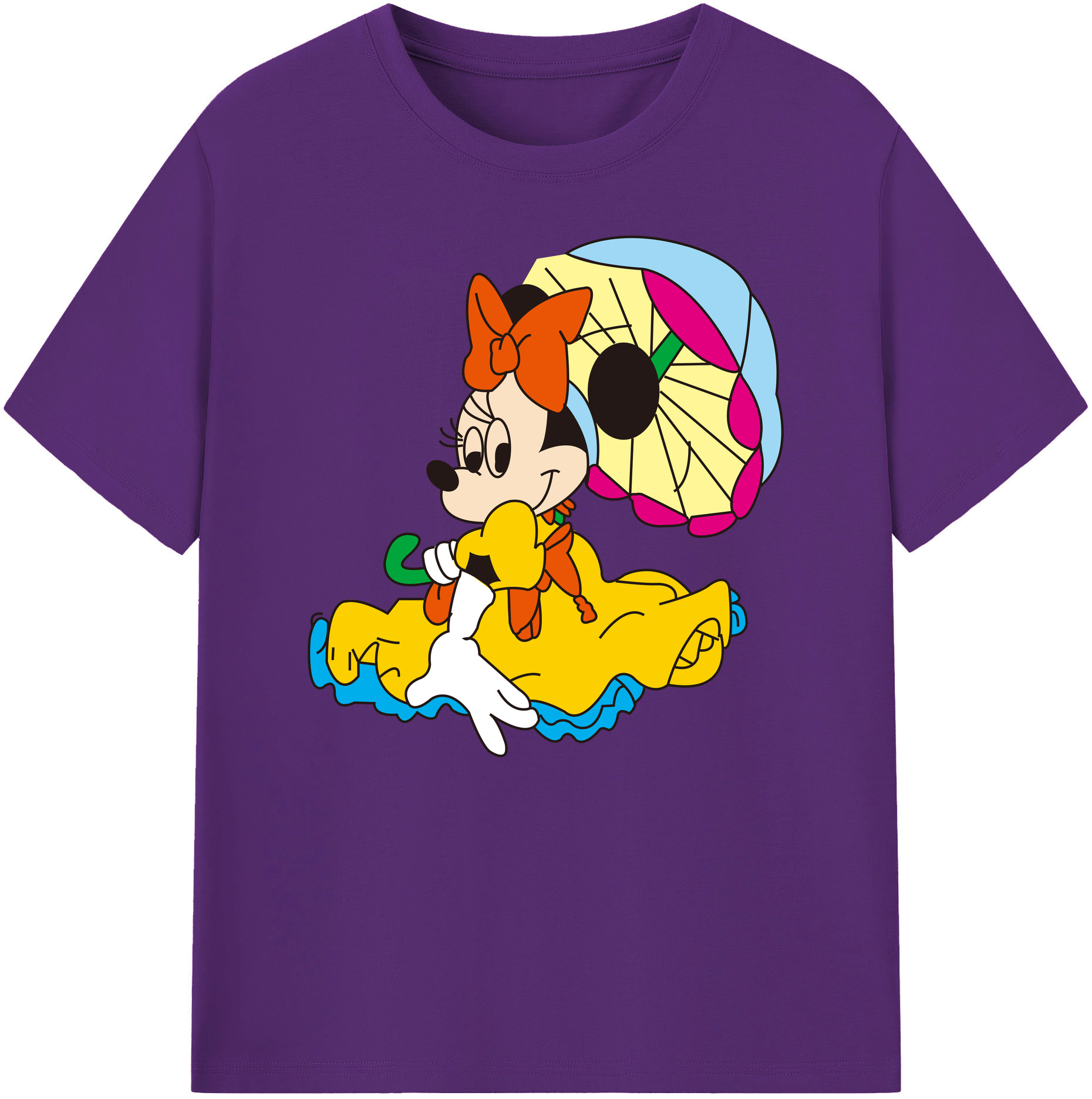 ミッキーマウス Mickey Mouse 綿100％ メンズ半袖Tシャツ｜肌触りやわらか＆通気性