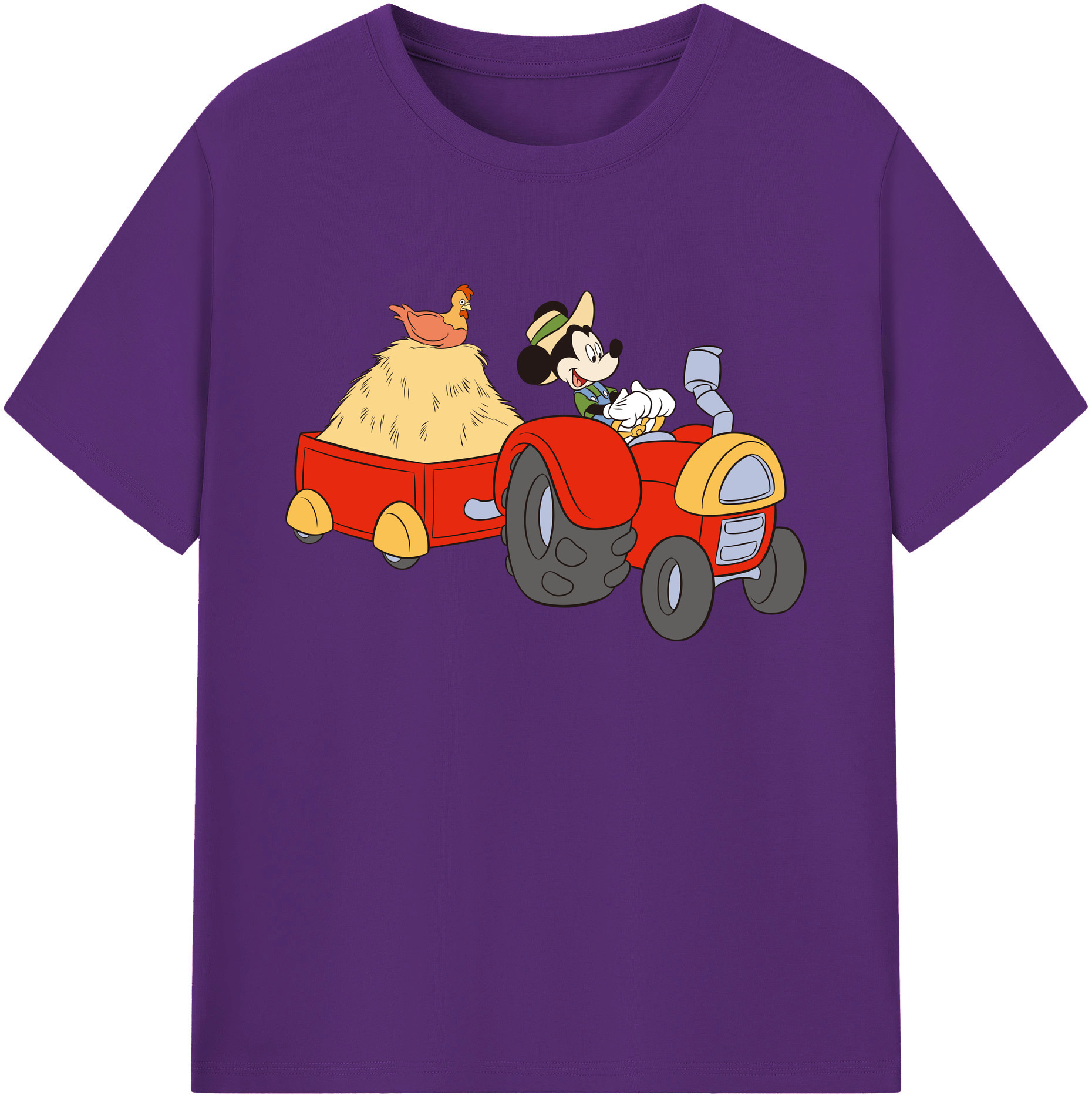 ミッキーマウス Mickey Mouse 綿100％ メンズ半袖Tシャツ｜肌触りやわらか＆通気性