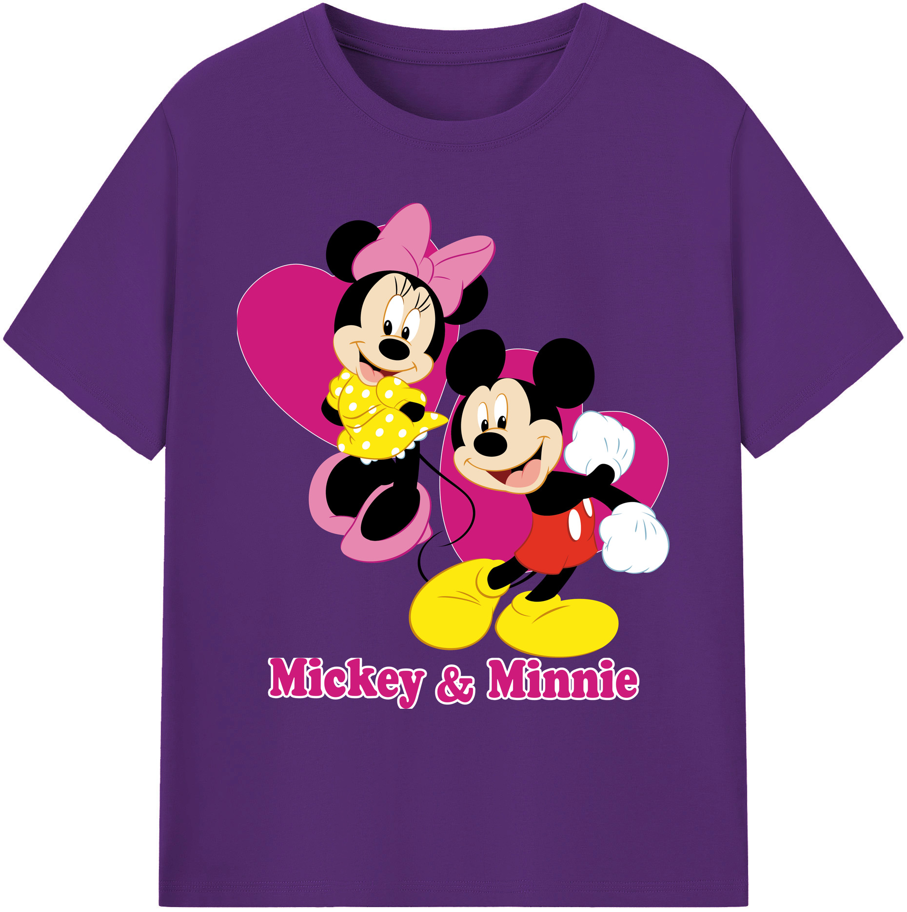 ミッキーマウス Mickey Mouse 綿100％ メンズ半袖Tシャツ｜肌触りやわらか＆通気性
