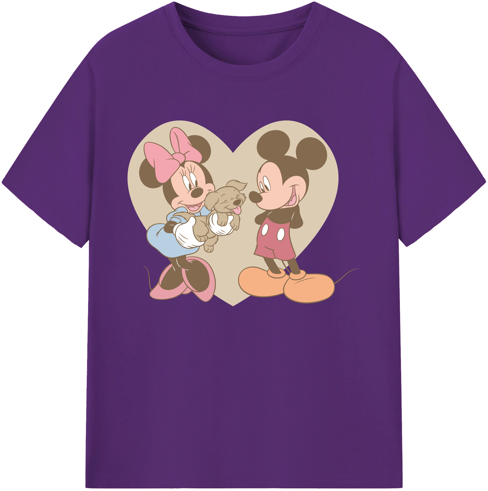 ミッキーマウス Mickey Mouse 綿100％ メンズ半袖Tシャツ｜肌触りやわらか＆通気性