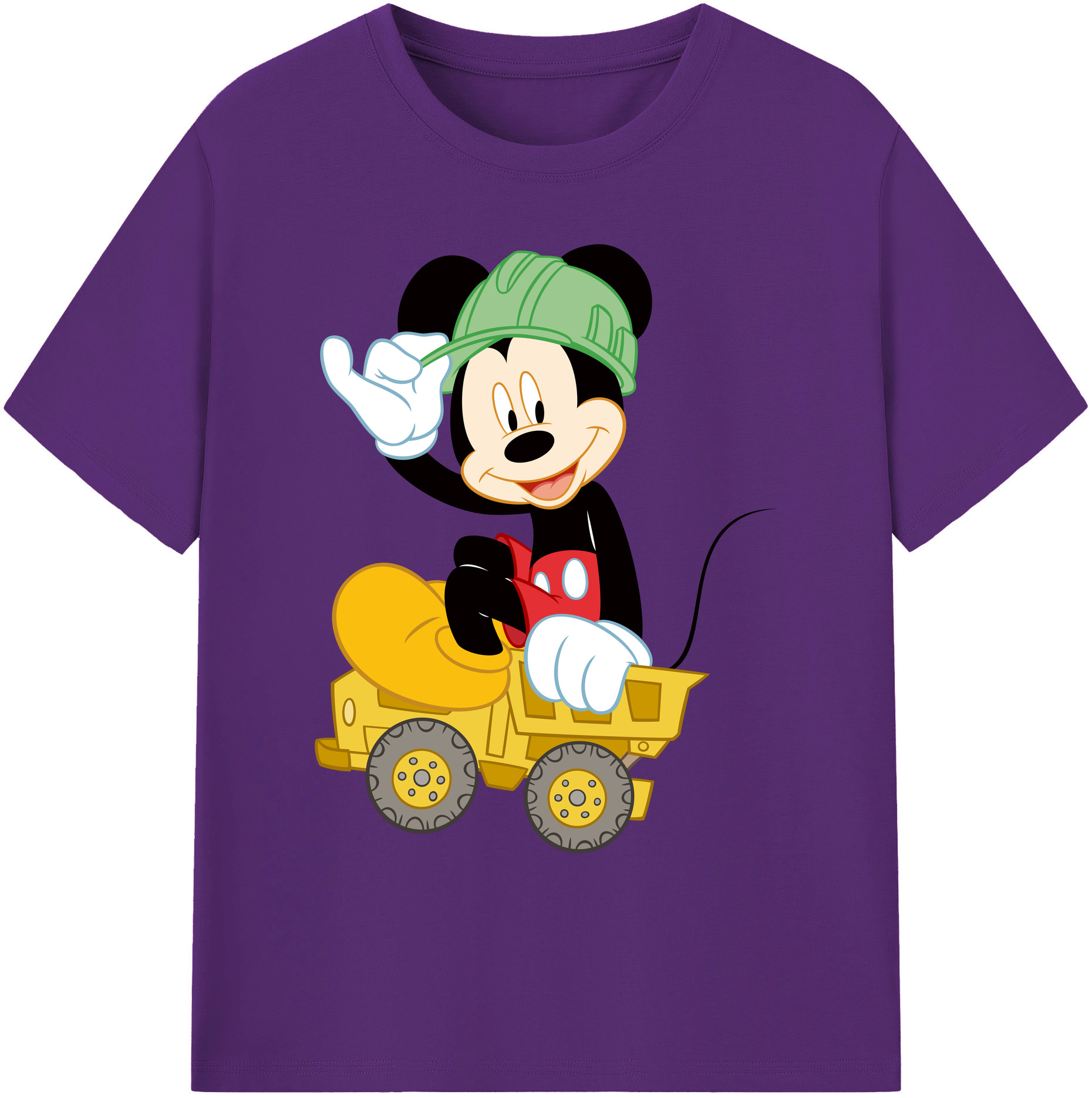 ミッキーマウス Mickey Mouse 綿100％ メンズ半袖Tシャツ｜肌触りやわらか＆通気性
