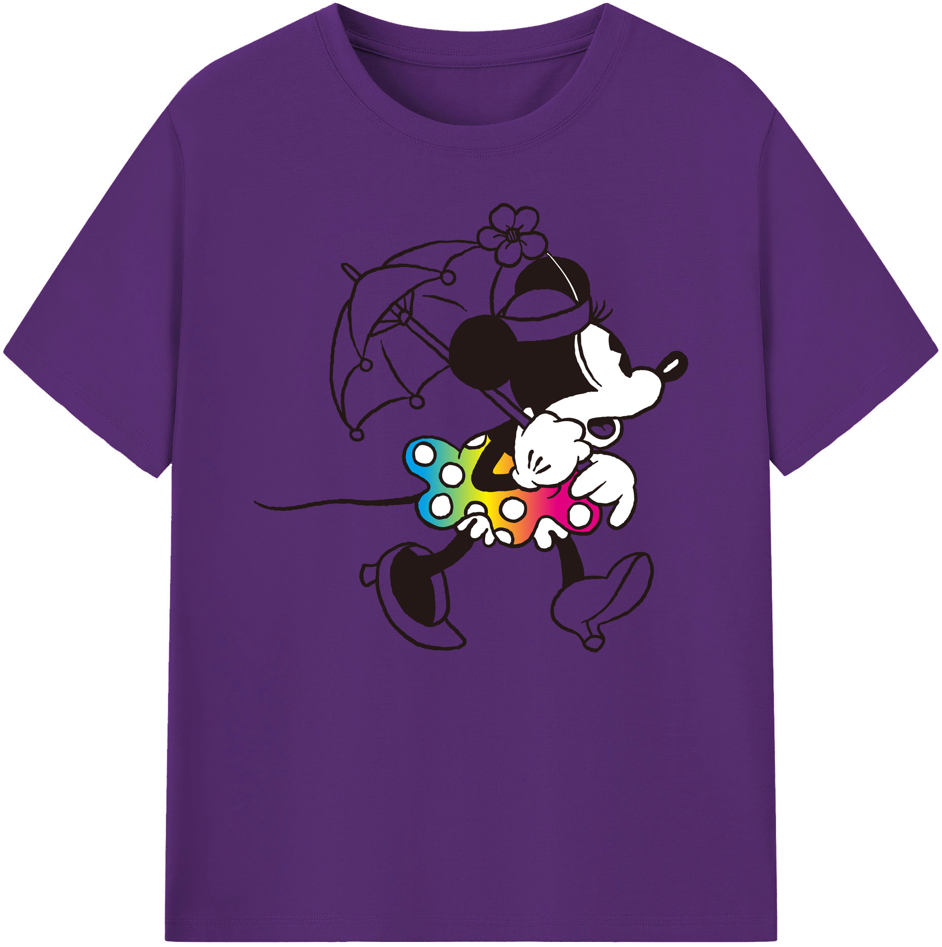 ミッキーマウス Mickey Mouse 綿100％ メンズ半袖Tシャツ｜肌触りやわらか＆通気性