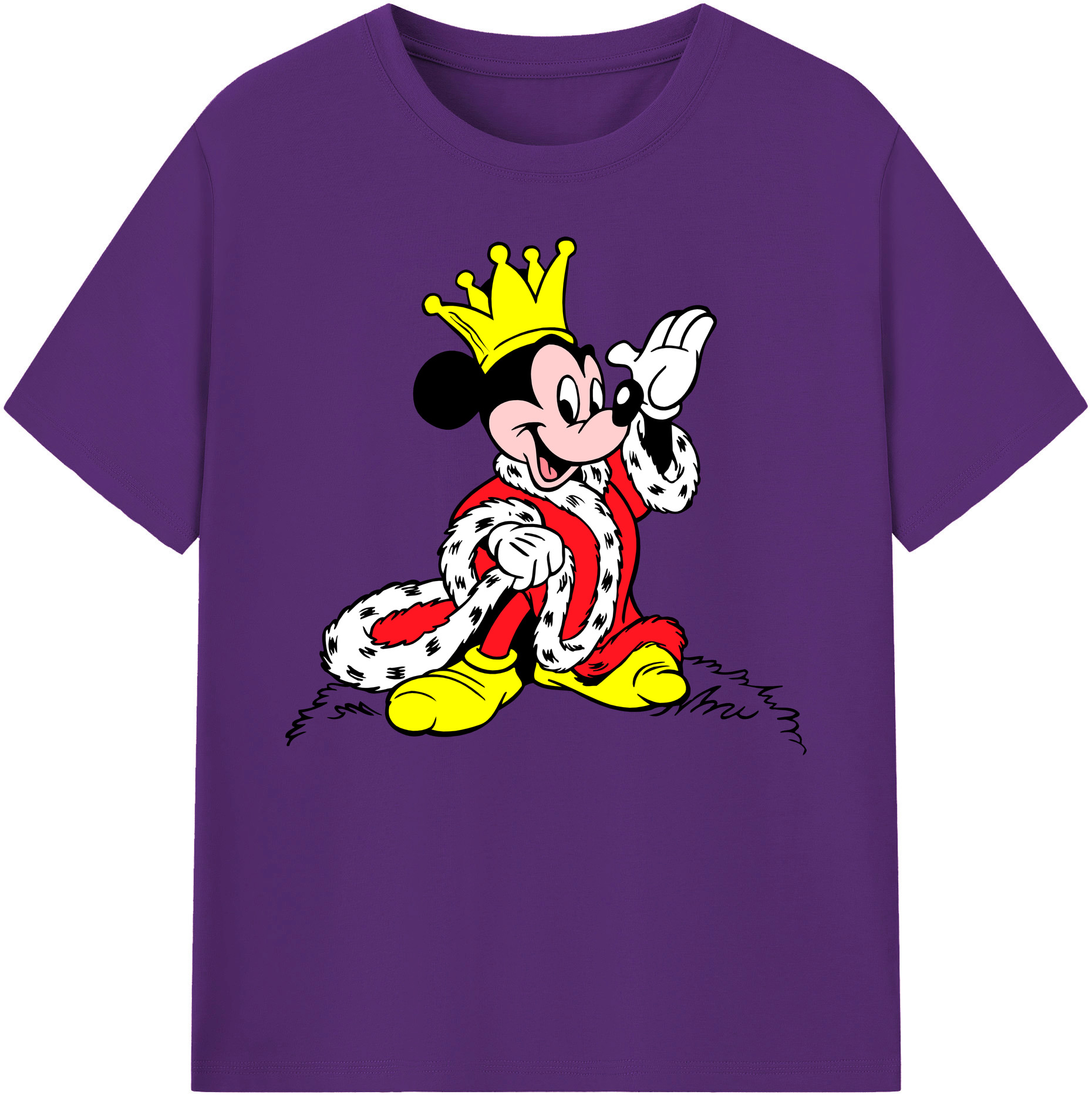 ミッキーマウス Mickey Mouse 綿100％ メンズ半袖Tシャツ｜肌触りやわらか＆通気性