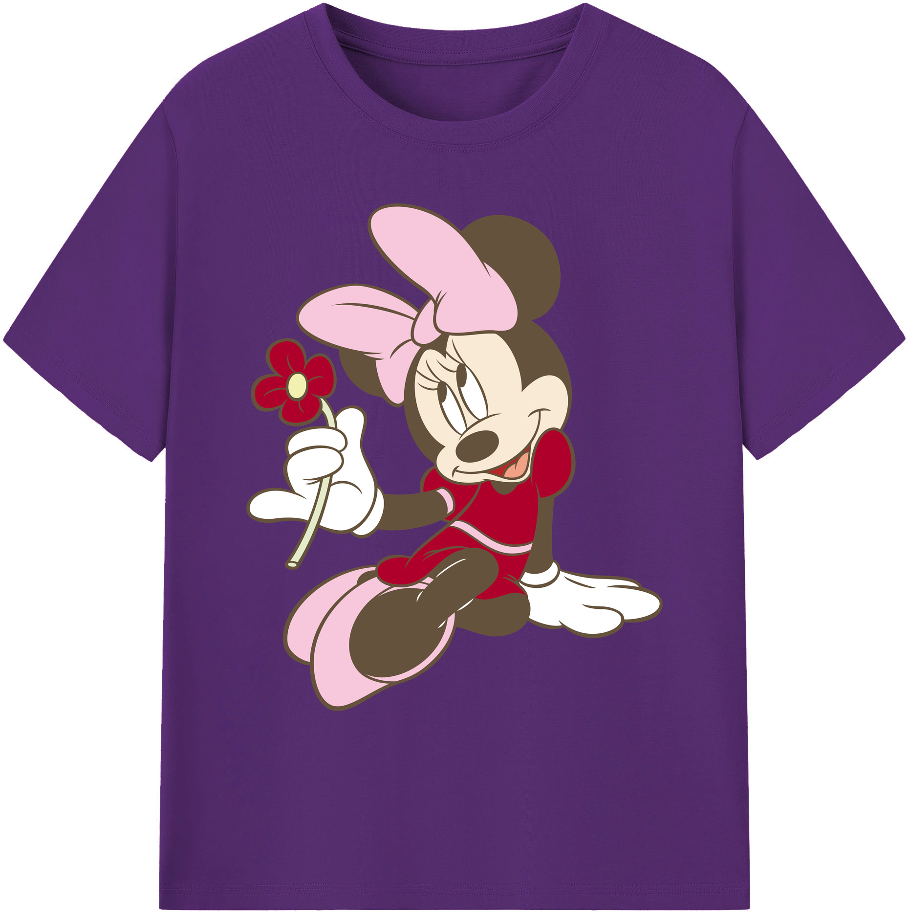 ミッキーマウス Mickey Mouse 綿100％ メンズ半袖Tシャツ｜肌触りやわらか＆通気性