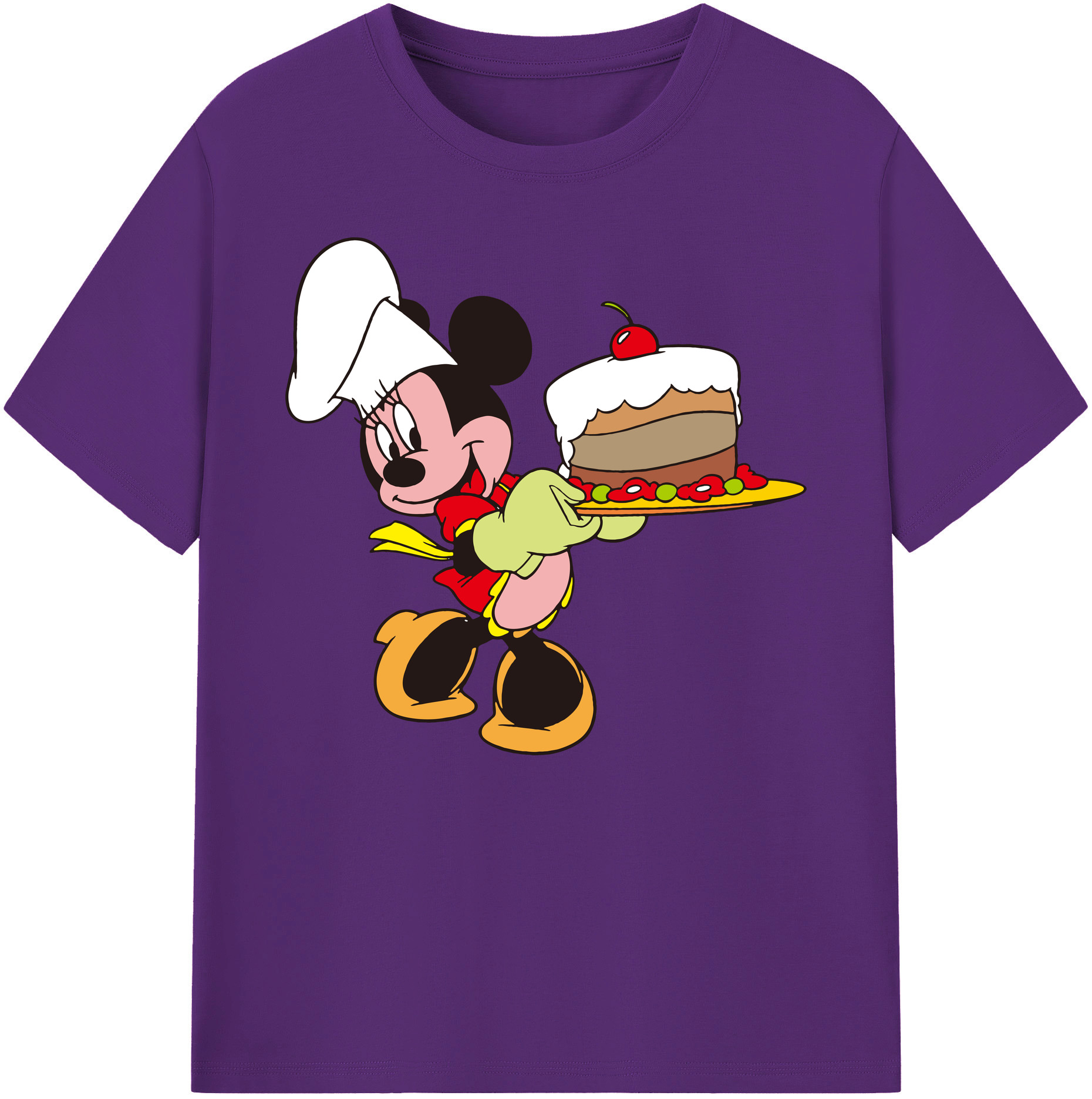 ミッキーマウス Mickey Mouse 綿100％ メンズ半袖Tシャツ｜肌触りやわらか＆通気性
