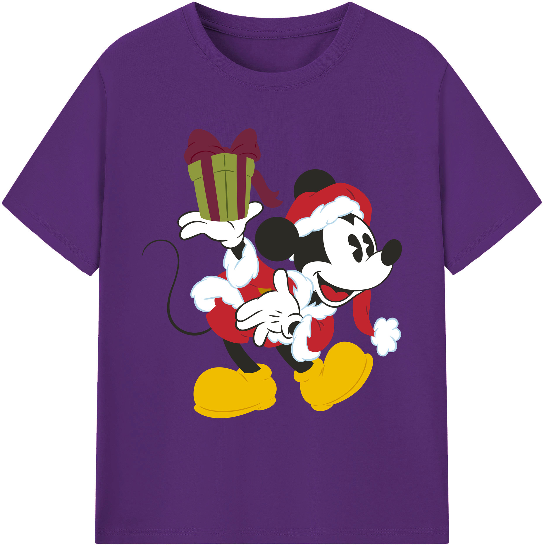 ミッキーマウス Mickey Mouse 綿100％ メンズ半袖Tシャツ｜肌触りやわらか＆通気性