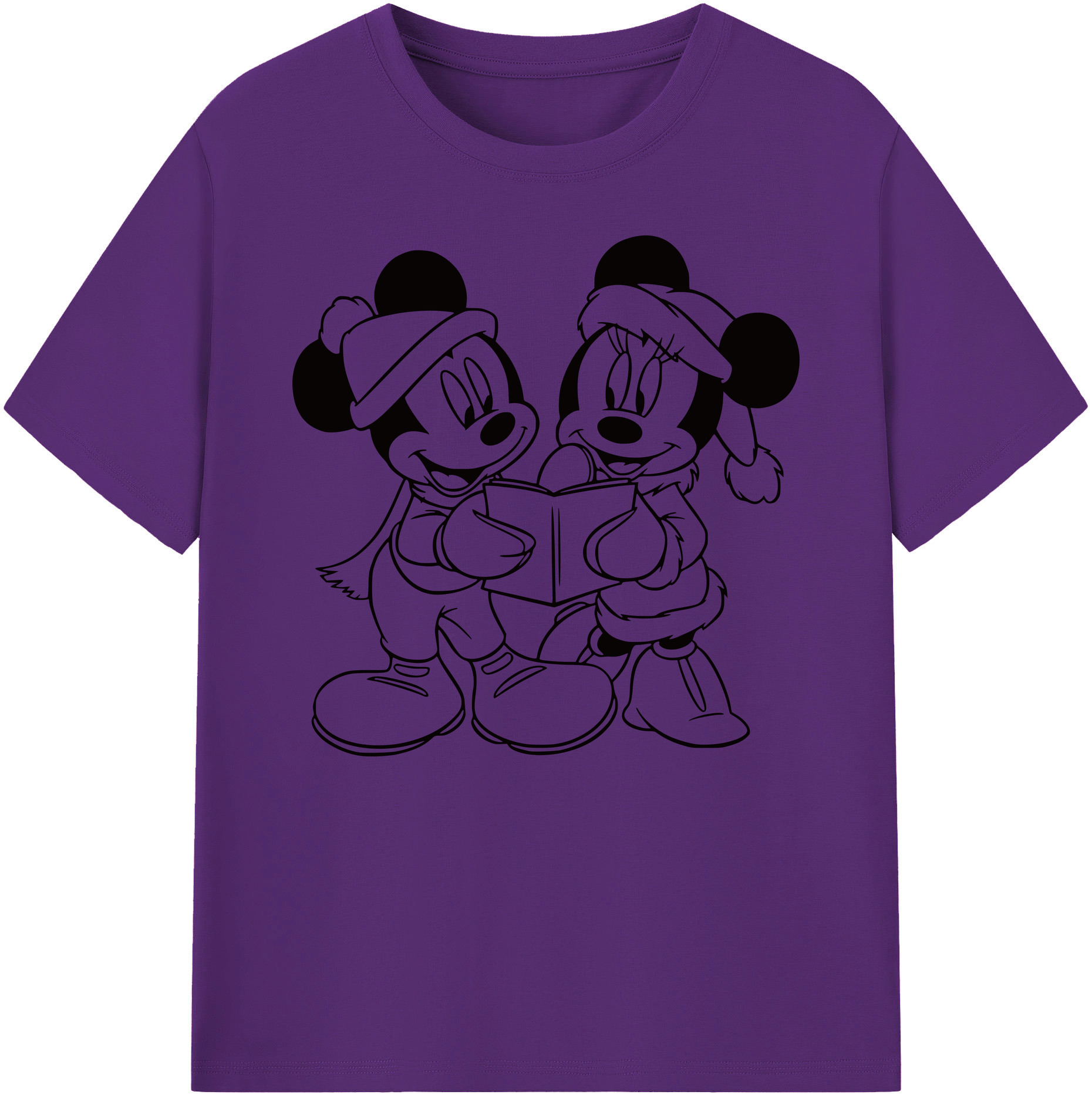 ミッキーマウス Mickey Mouse 綿100％ メンズ半袖Tシャツ｜肌触りやわらか＆通気性
