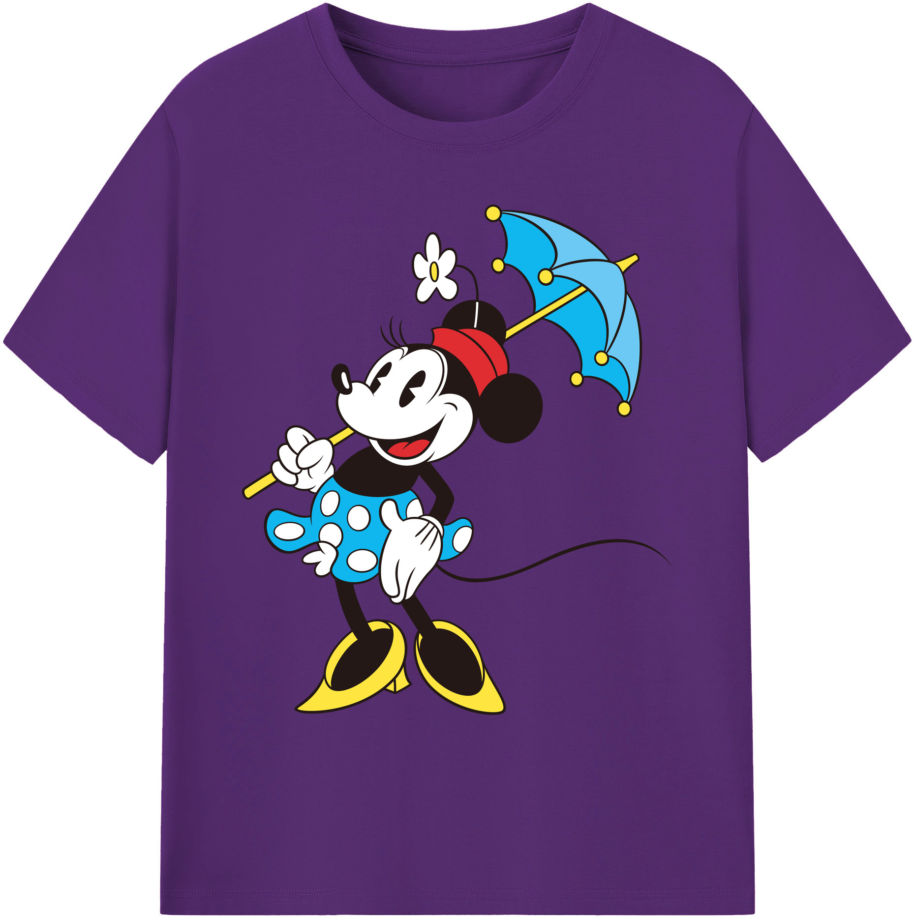 ミッキーマウス Mickey Mouse 綿100％ メンズ半袖Tシャツ｜肌触りやわらか＆通気性