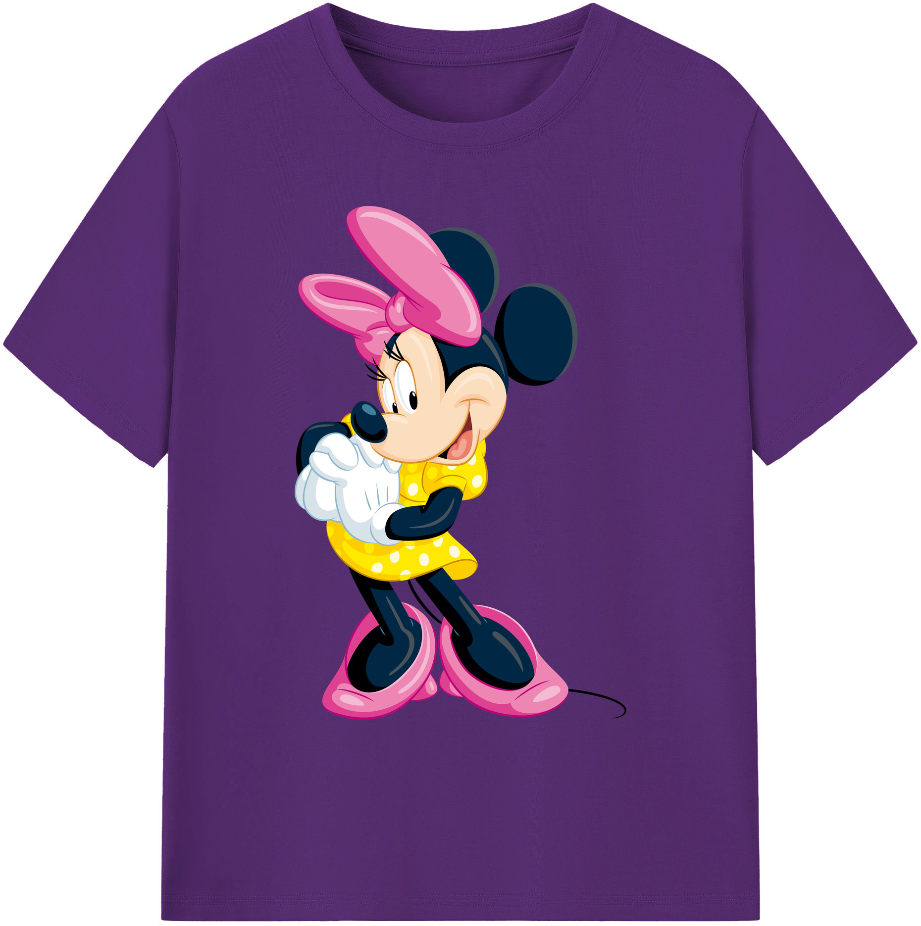 ミッキーマウス Mickey Mouse 綿100％ メンズ半袖Tシャツ｜肌触りやわらか＆通気性