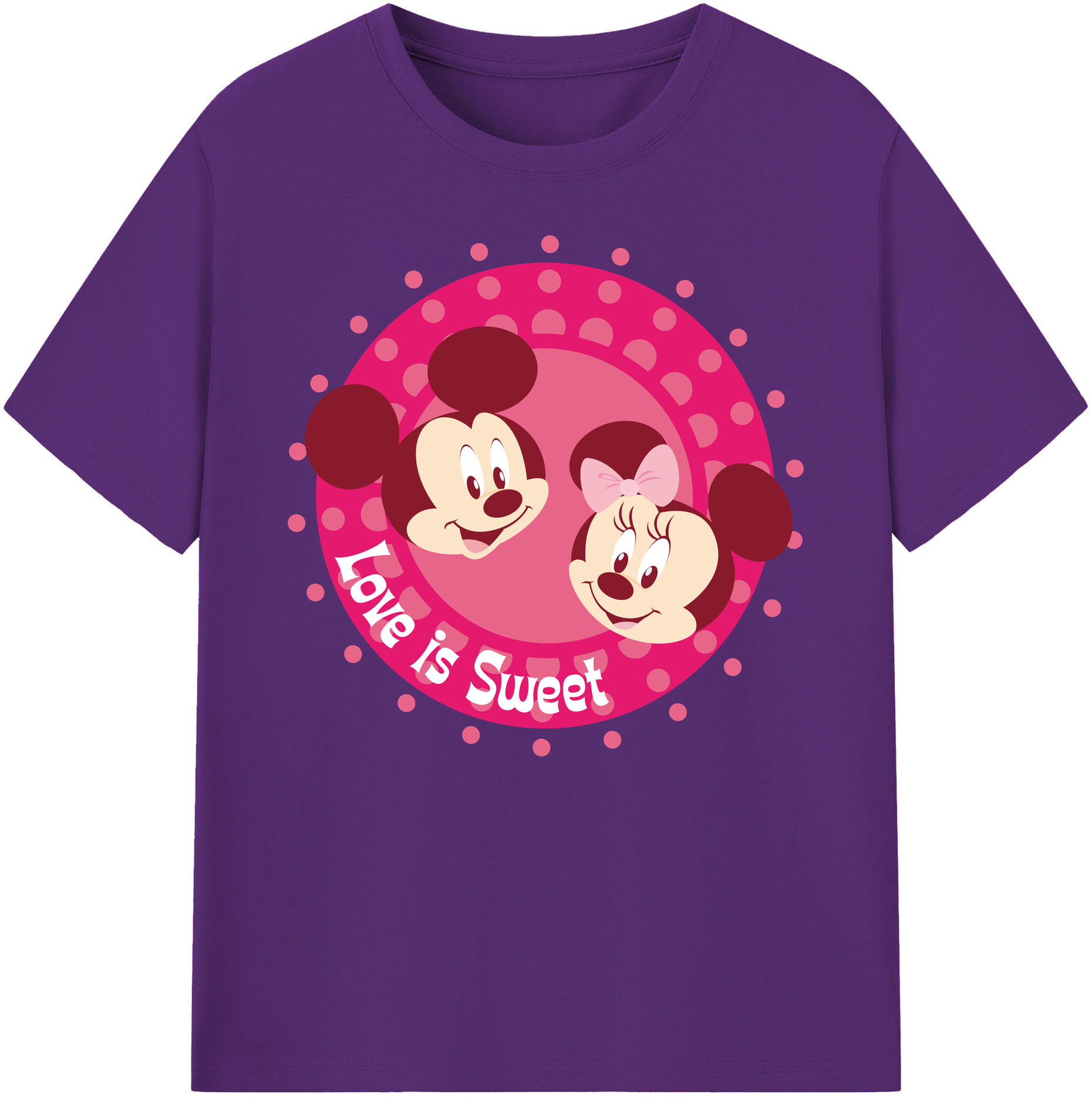 ミッキーマウス Mickey Mouse 綿100％ メンズ半袖Tシャツ｜肌触りやわらか＆通気性