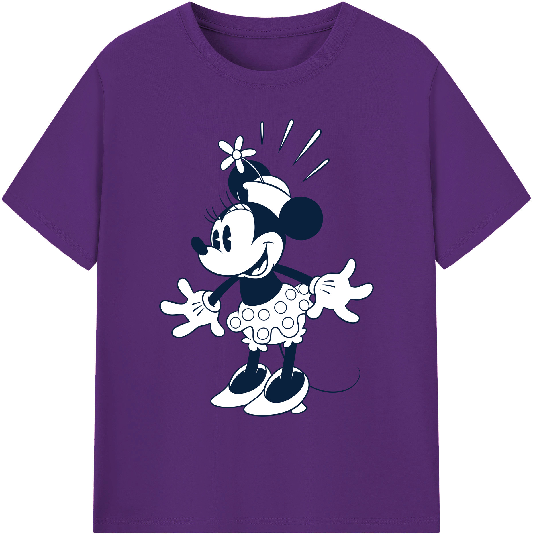 ミッキーマウス Mickey Mouse 綿100％ メンズ半袖Tシャツ｜肌触りやわらか＆通気性