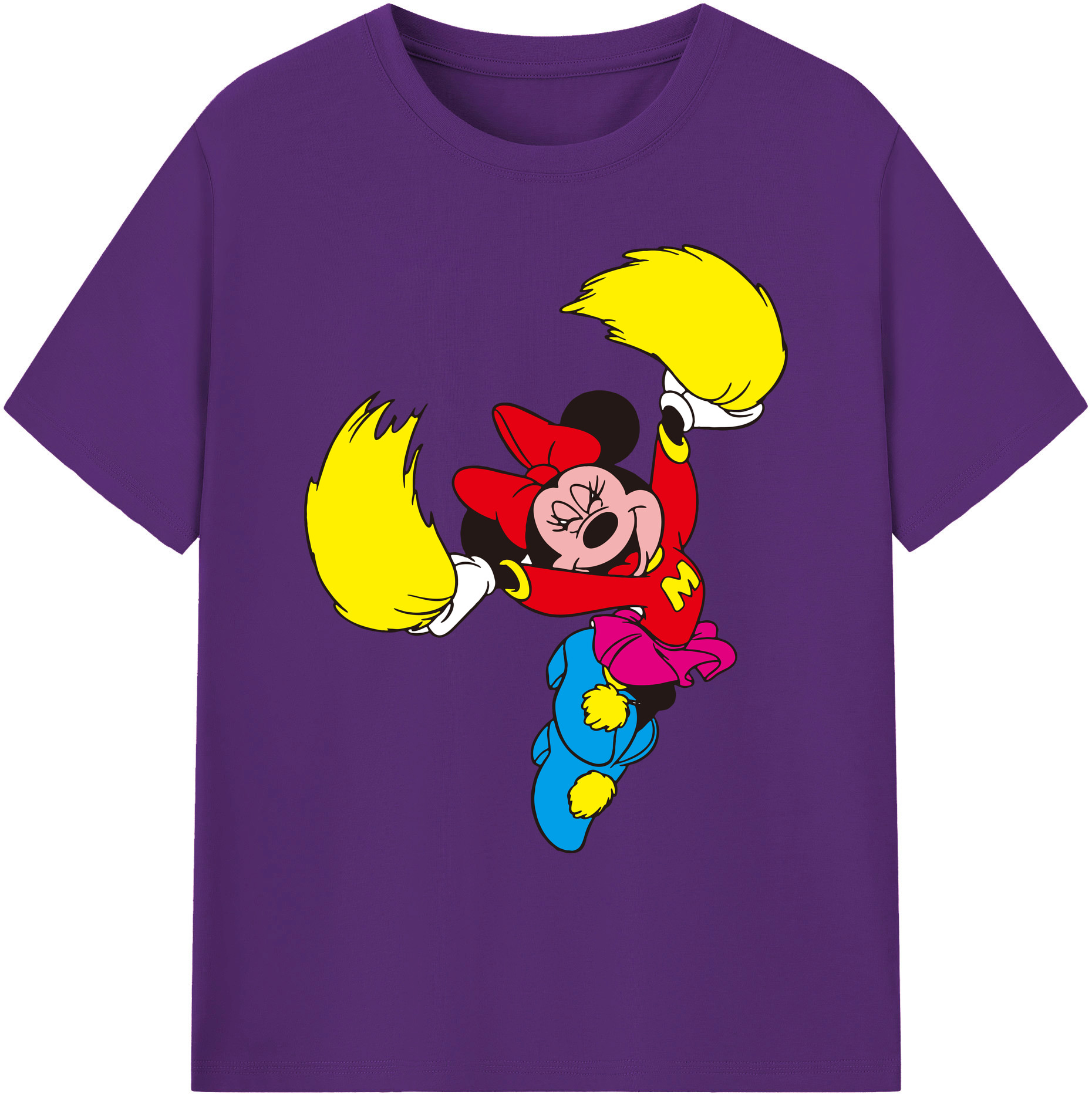 ミッキーマウス Mickey Mouse 綿100％ メンズ半袖Tシャツ｜肌触りやわらか＆通気性