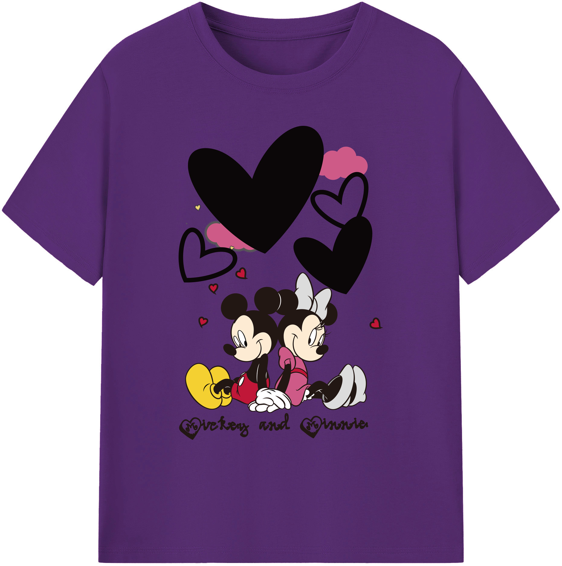 ミッキーマウス Mickey Mouse 綿100％ メンズ半袖Tシャツ｜肌触りやわらか＆通気性