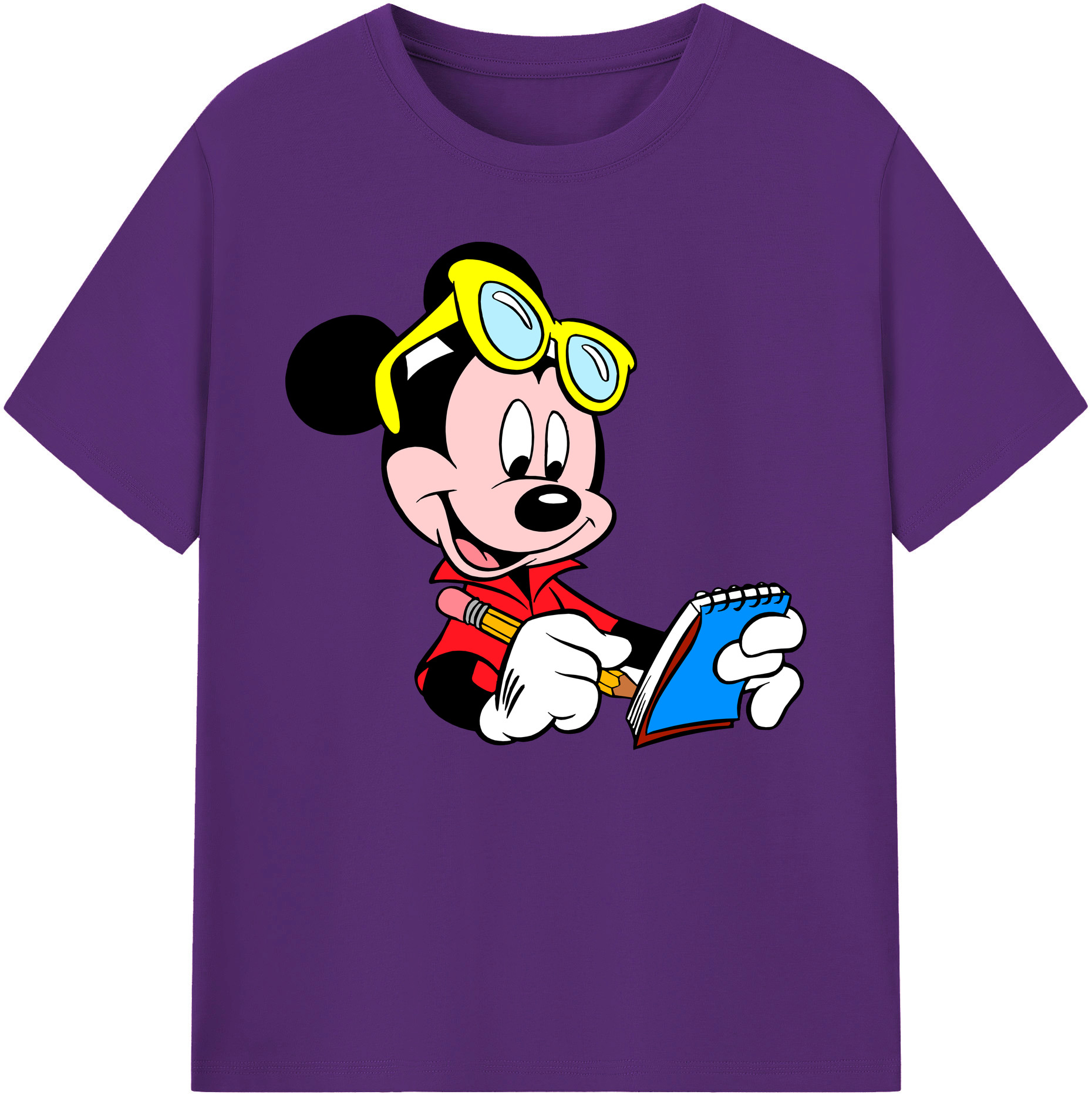 ミッキーマウス Mickey Mouse 綿100％ メンズ半袖Tシャツ｜肌触りやわらか＆通気性