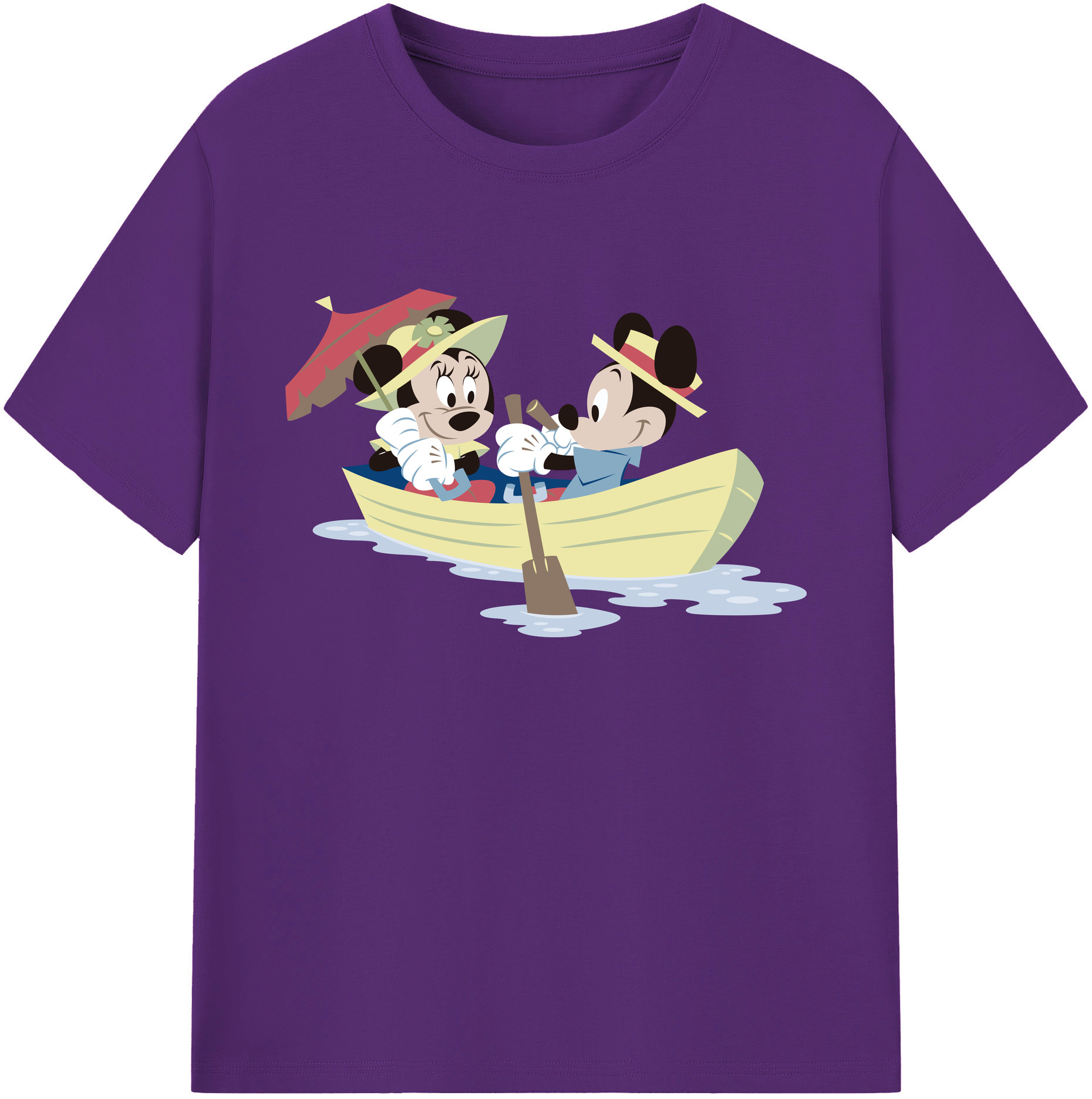 ミッキーマウス Mickey Mouse 綿100％ メンズ半袖Tシャツ｜肌触りやわらか＆通気性
