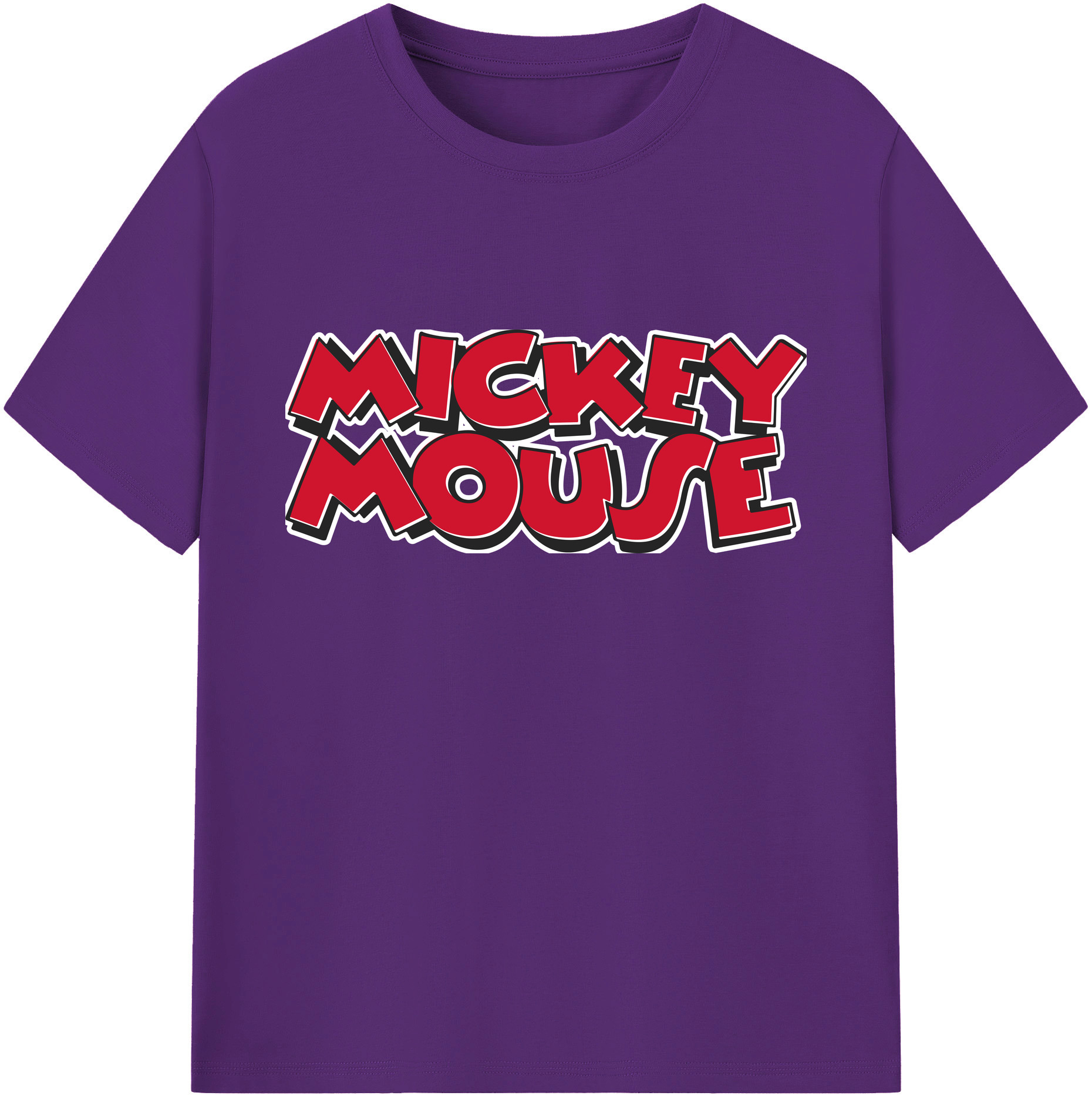 ミッキーマウス Mickey Mouse 綿100％ メンズ半袖Tシャツ｜肌触りやわらか＆通気性