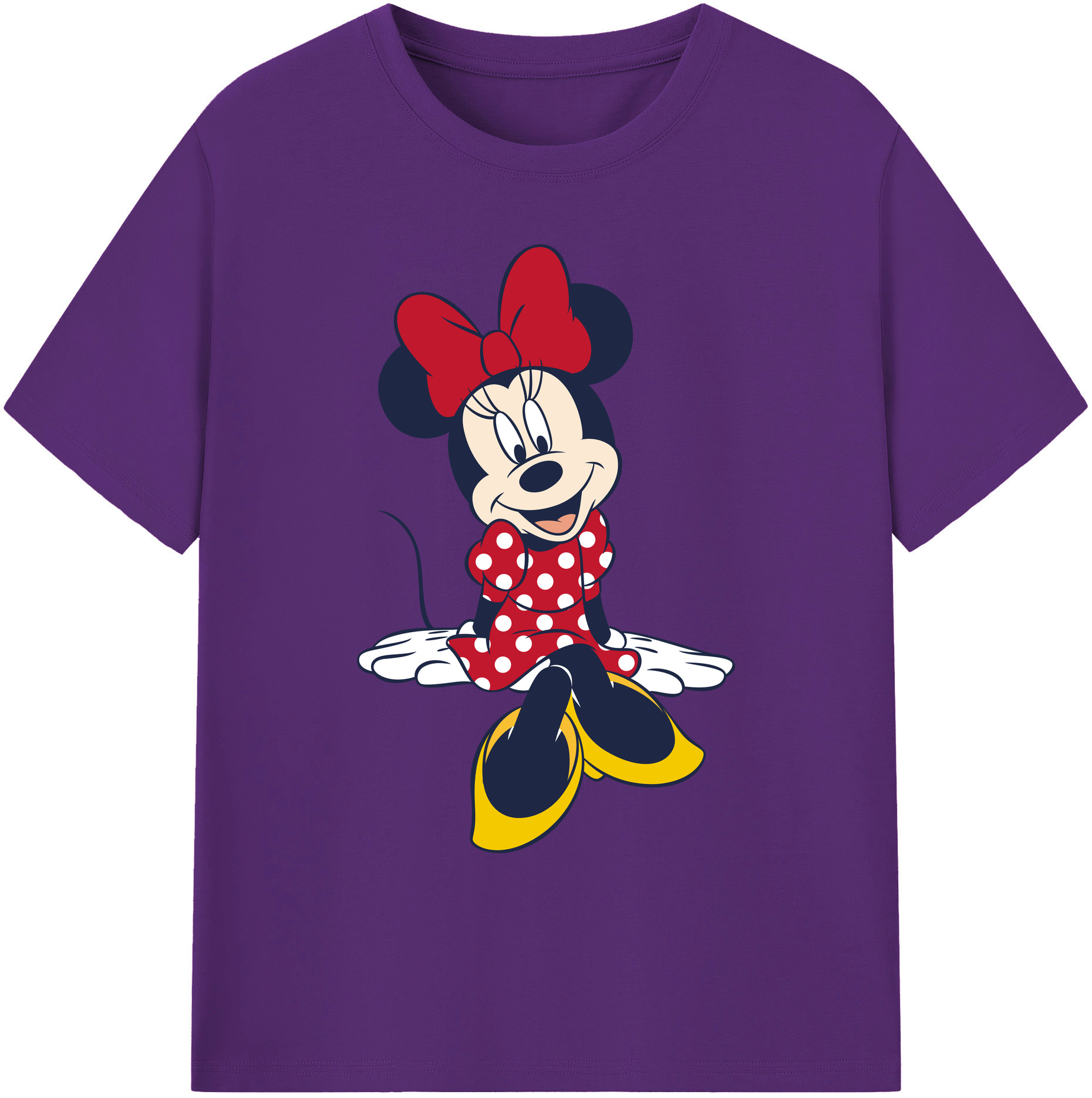 ミッキーマウス Mickey Mouse 綿100％ メンズ半袖Tシャツ｜肌触りやわらか＆通気性