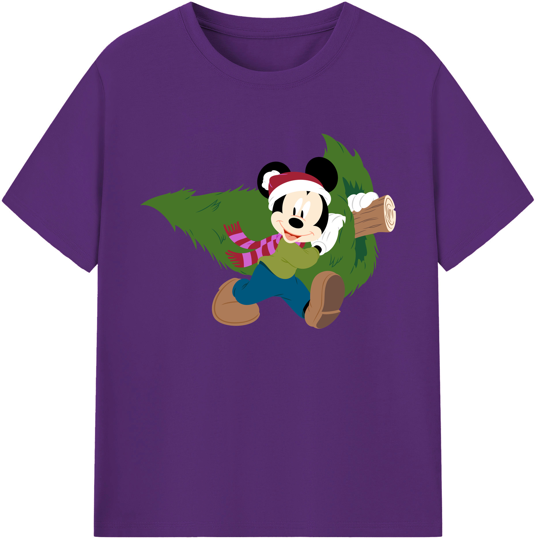 ミッキーマウス Mickey Mouse 綿100％ メンズ半袖Tシャツ｜肌触りやわらか＆通気性