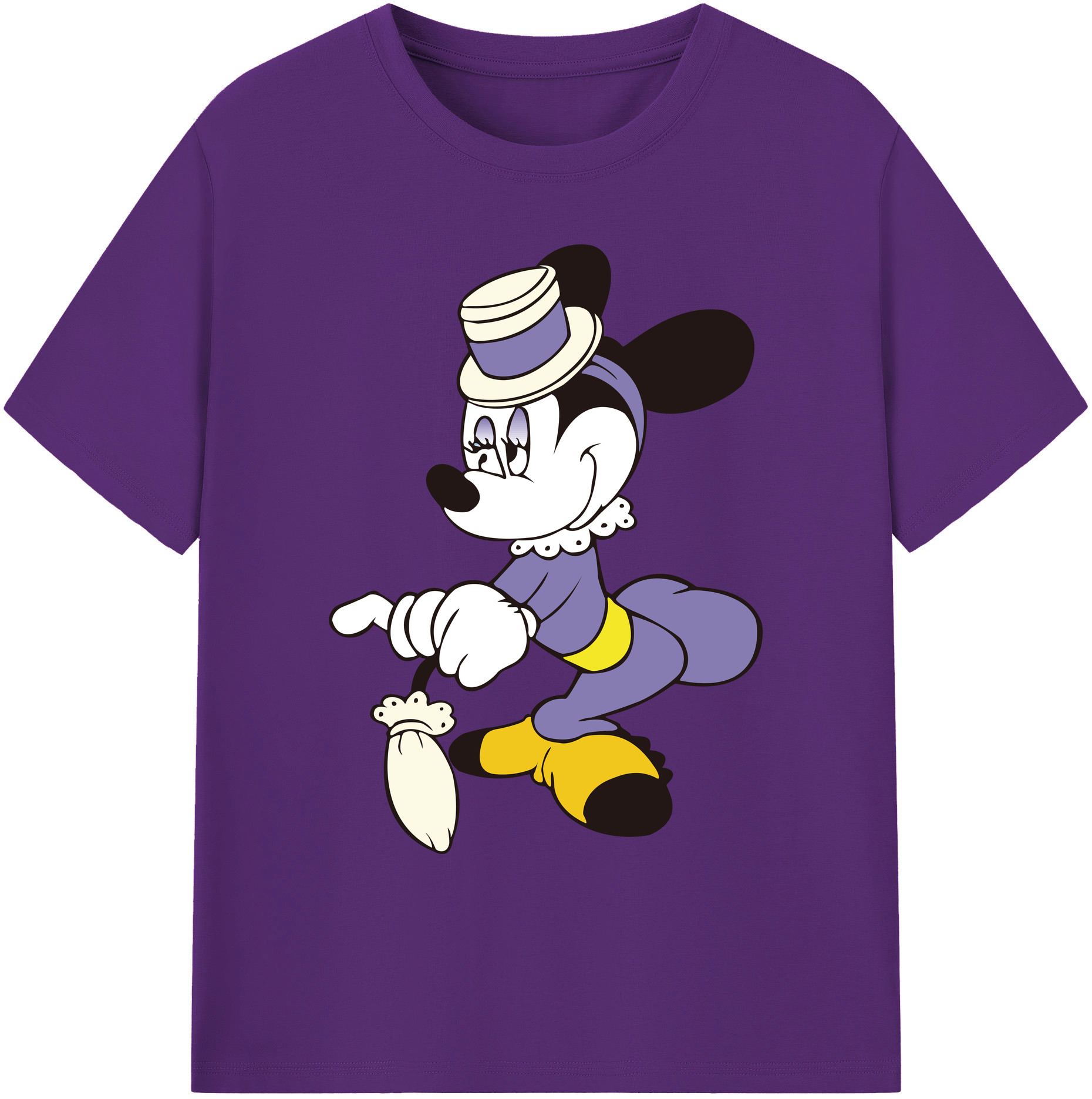 ミッキーマウス Mickey Mouse 綿100％ メンズ半袖Tシャツ｜肌触りやわらか＆通気性