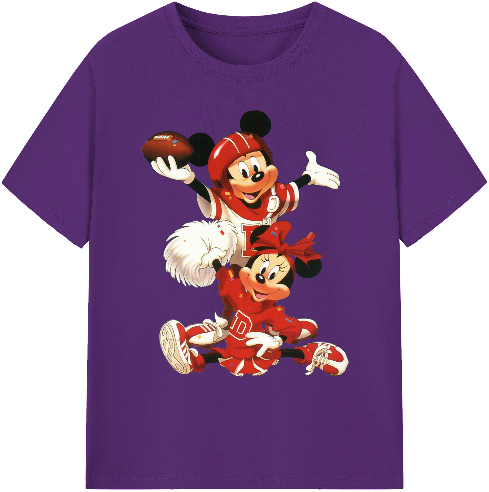 ミッキーマウス Mickey Mouse 綿100％ メンズ半袖Tシャツ｜肌触りやわらか＆通気性