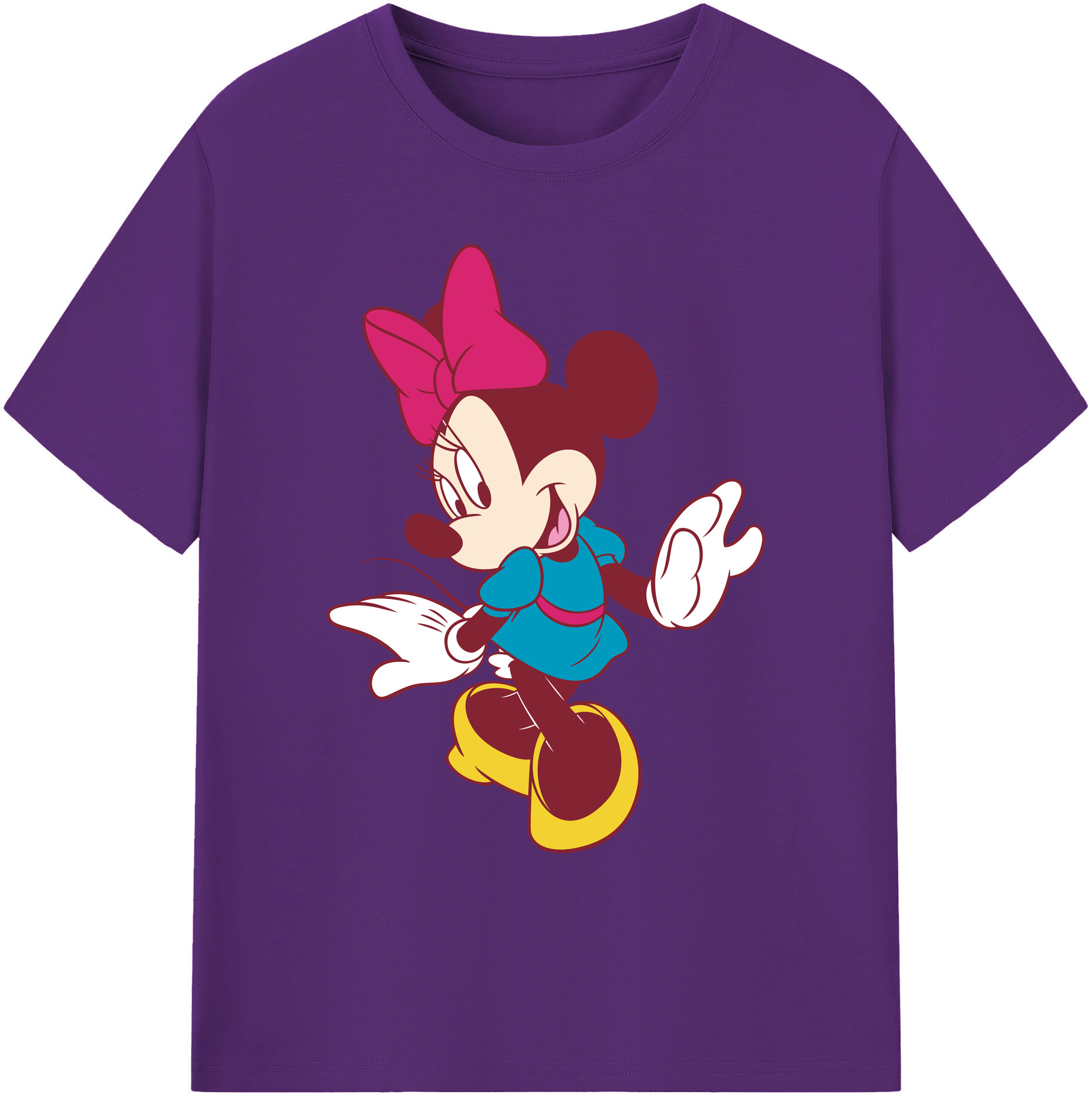 ミッキーマウス Mickey Mouse 綿100％ メンズ半袖Tシャツ｜肌触りやわらか＆通気性