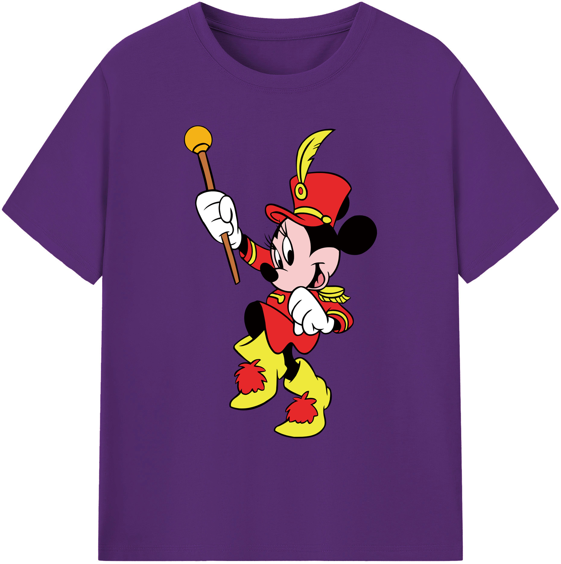 ミッキーマウス Mickey Mouse 綿100％ メンズ半袖Tシャツ｜肌触りやわらか＆通気性