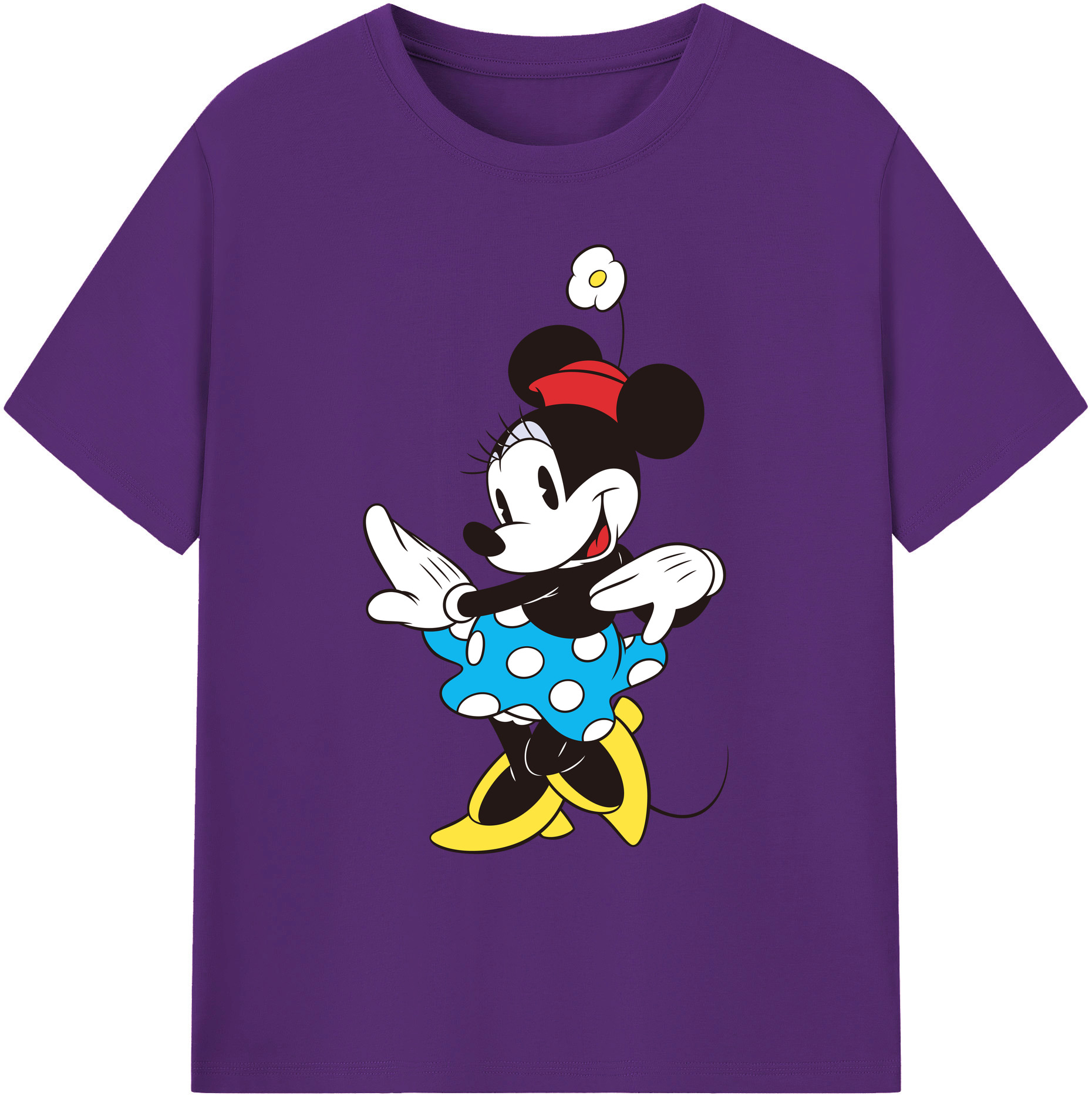 ミッキーマウス Mickey Mouse 綿100％ メンズ半袖Tシャツ｜肌触りやわらか＆通気性