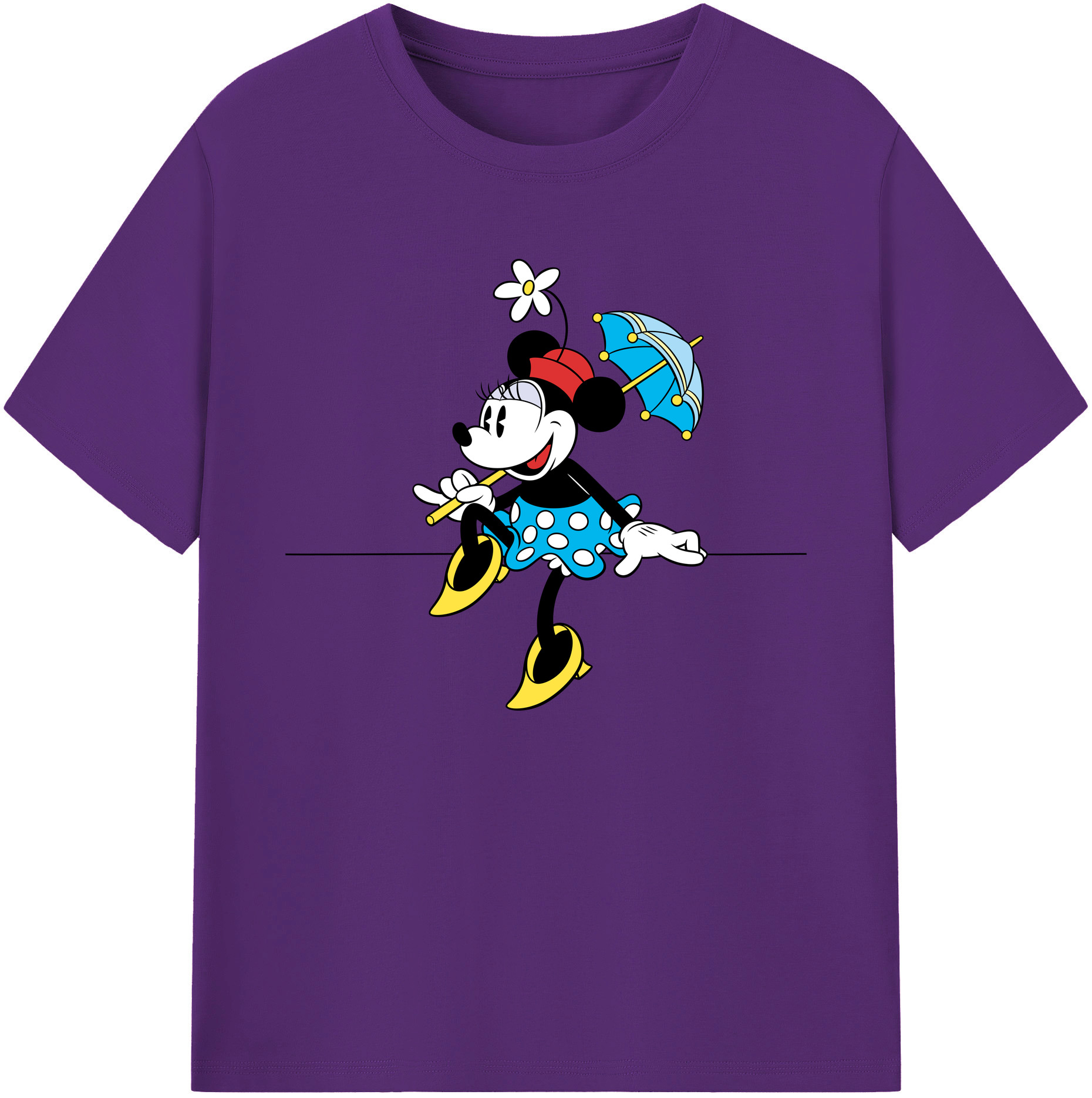 ミッキーマウス Mickey Mouse 綿100％ メンズ半袖Tシャツ｜肌触りやわらか＆通気性