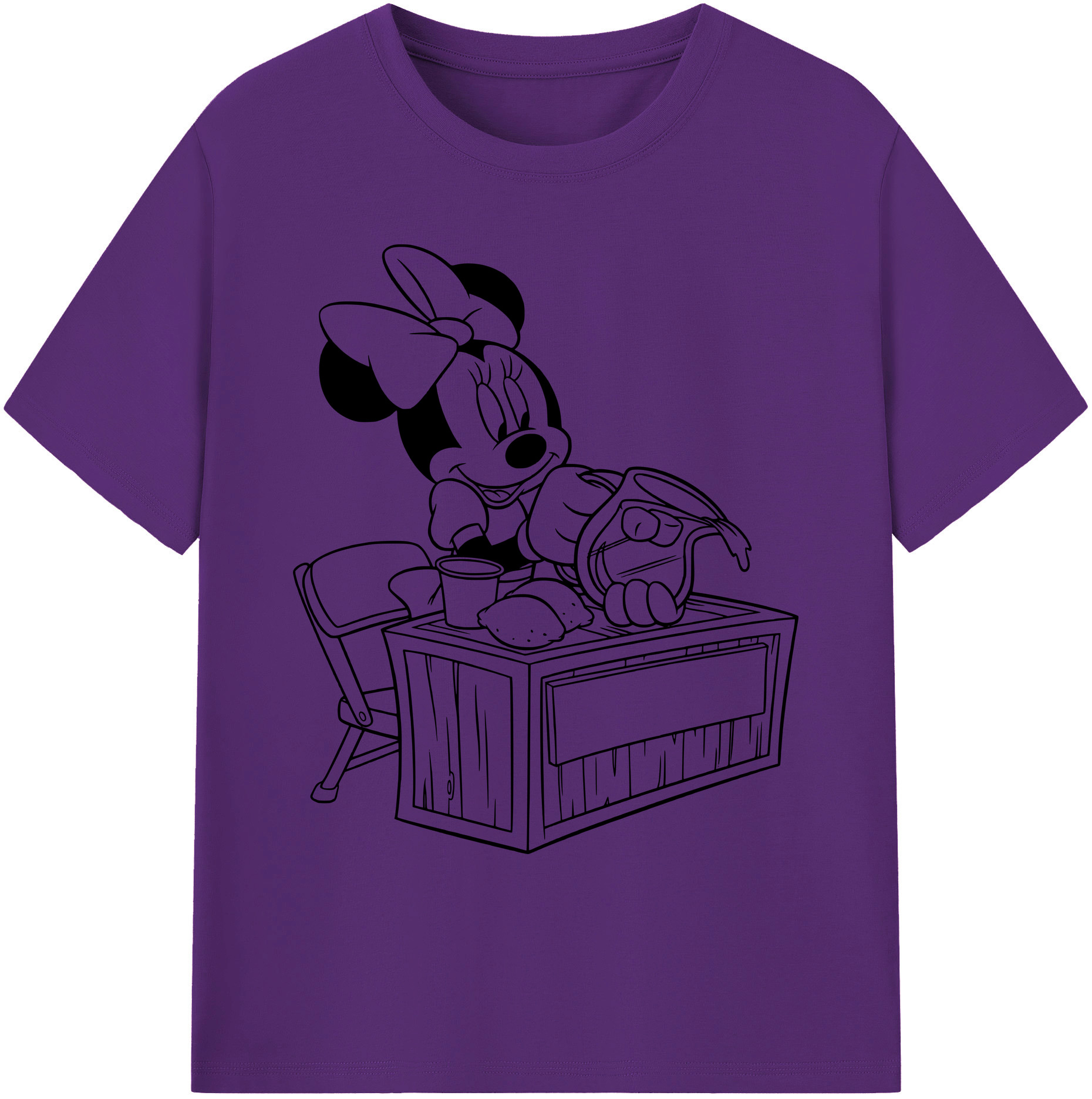 ミッキーマウス Mickey Mouse 綿100％ メンズ半袖Tシャツ｜肌触りやわらか＆通気性