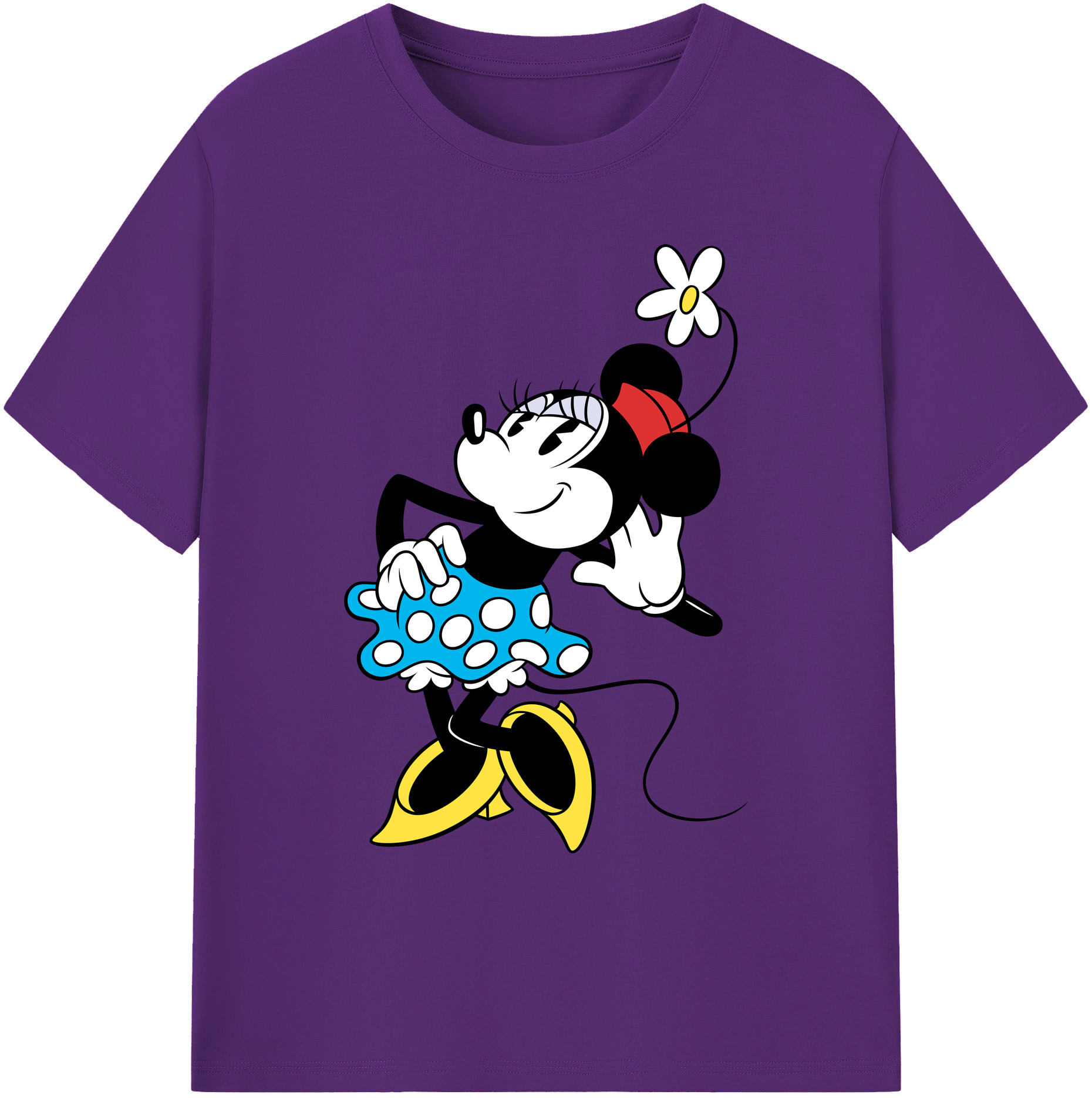 ミッキーマウス Mickey Mouse 綿100％ メンズ半袖Tシャツ｜肌触りやわらか＆通気性