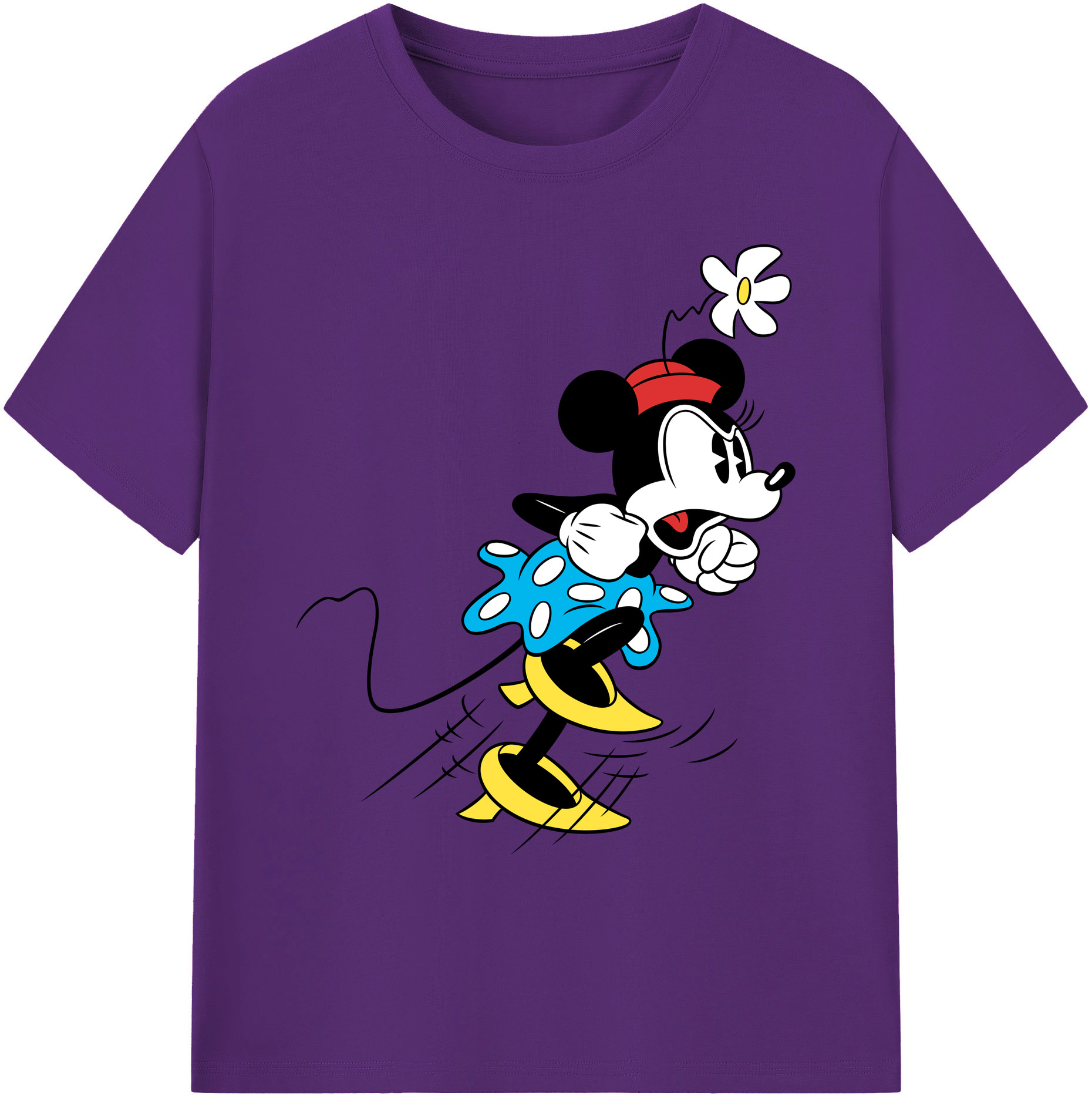 ミッキーマウス Mickey Mouse 綿100％ メンズ半袖Tシャツ｜肌触りやわらか＆通気性