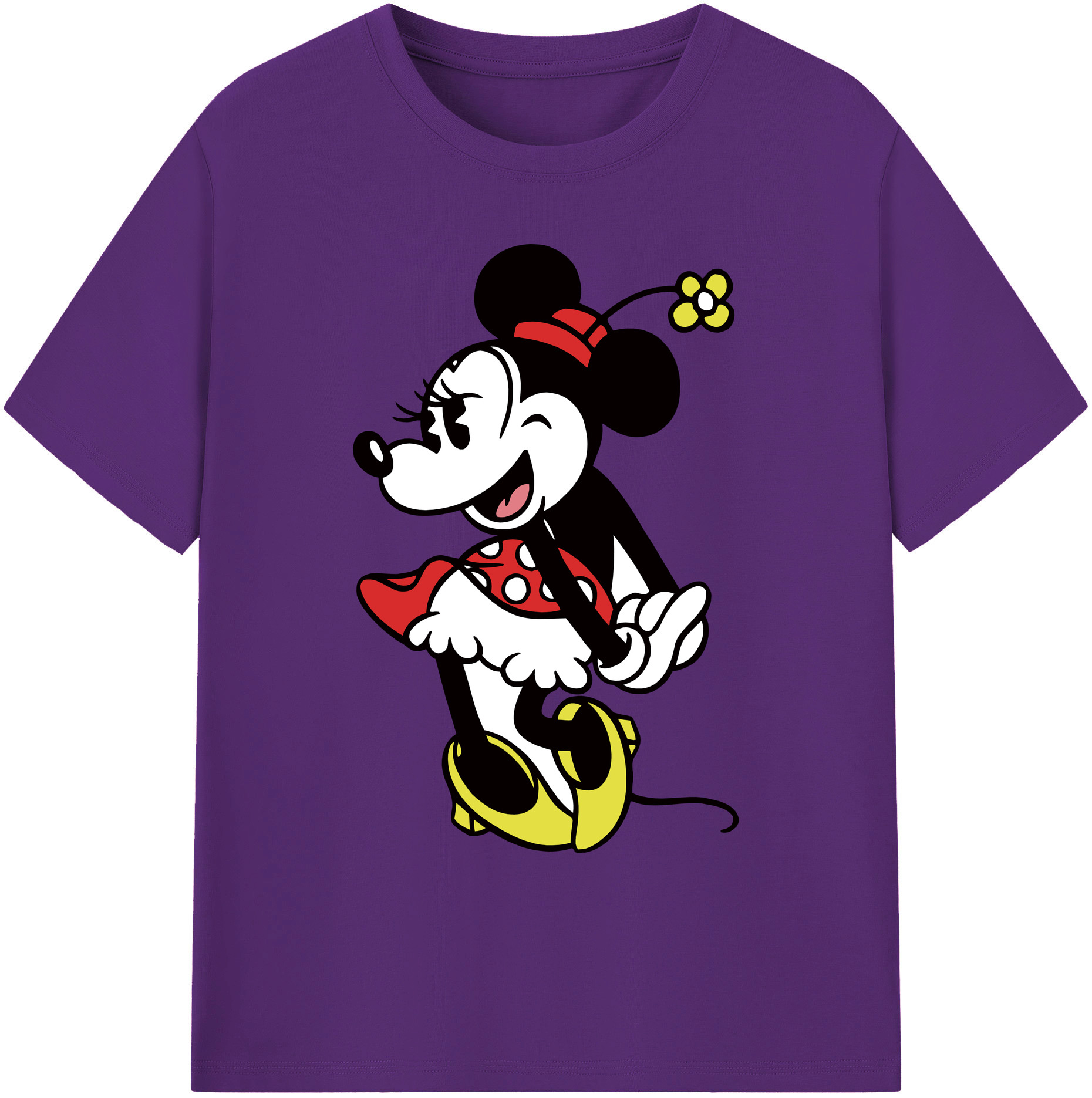 ミッキーマウス Mickey Mouse 綿100％ メンズ半袖Tシャツ｜肌触りやわらか＆通気性
