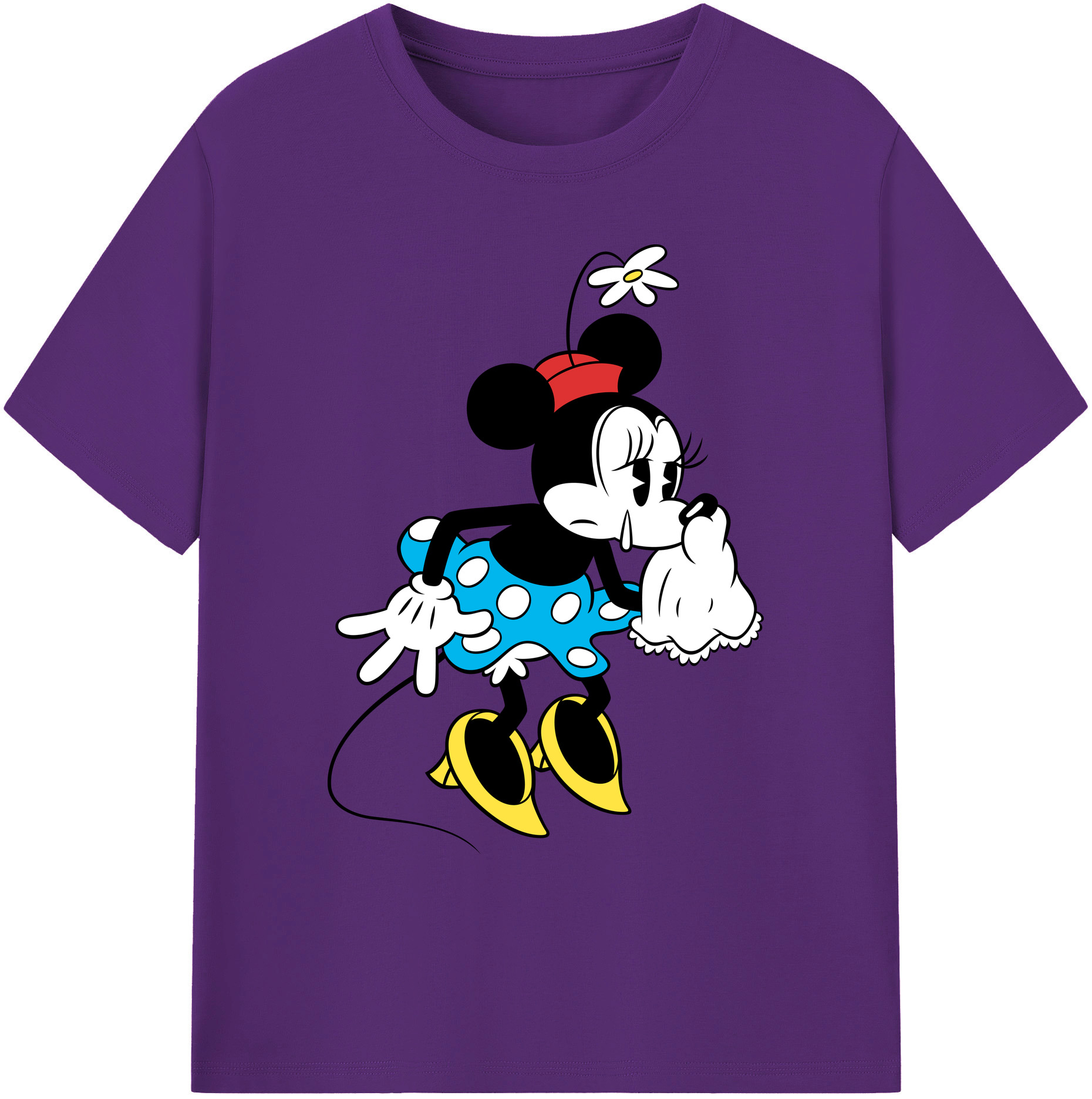 ミッキーマウス Mickey Mouse 綿100％ メンズ半袖Tシャツ｜肌触りやわらか＆通気性