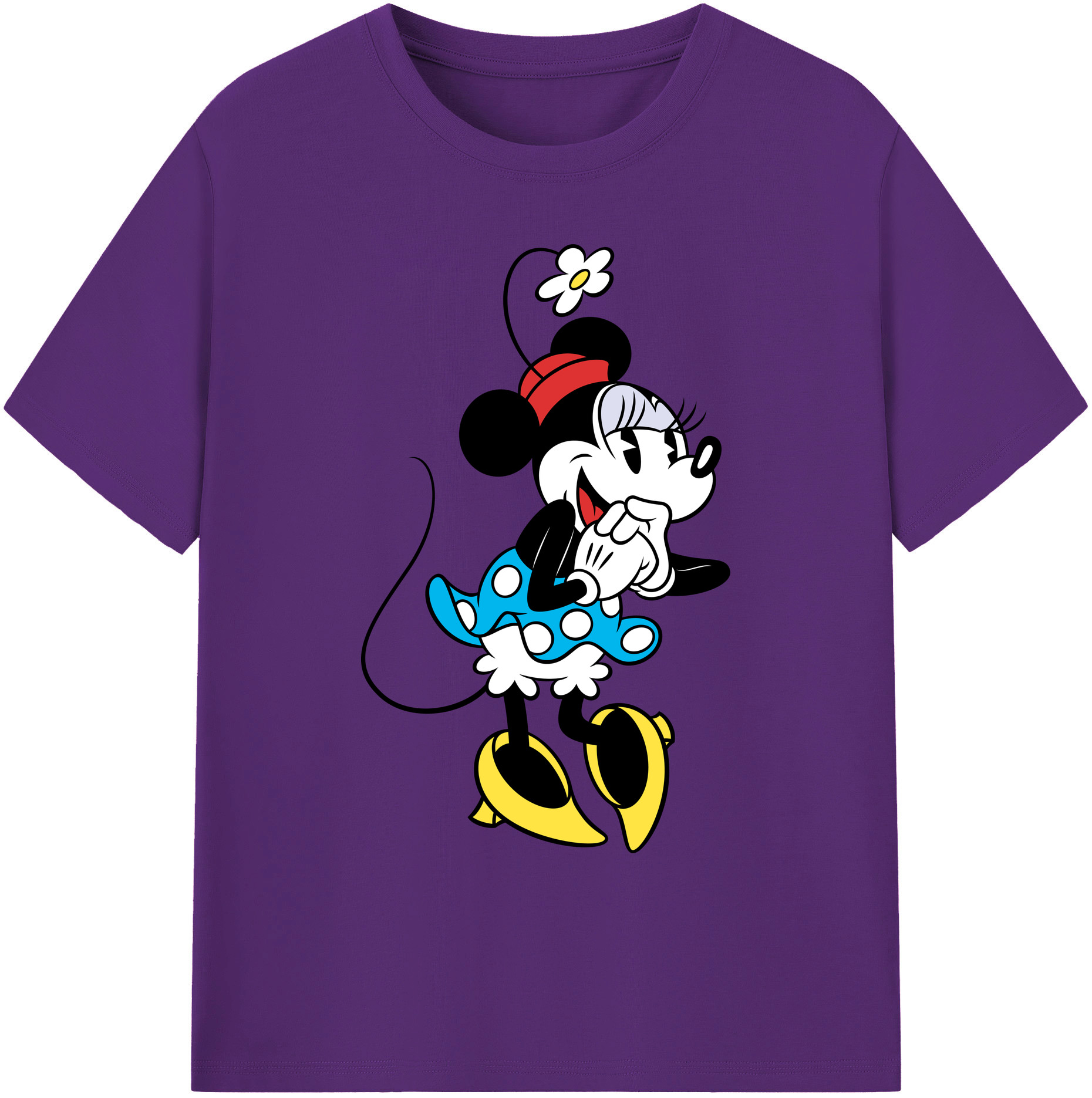 ミッキーマウス Mickey Mouse 綿100％ メンズ半袖Tシャツ｜肌触りやわらか＆通気性