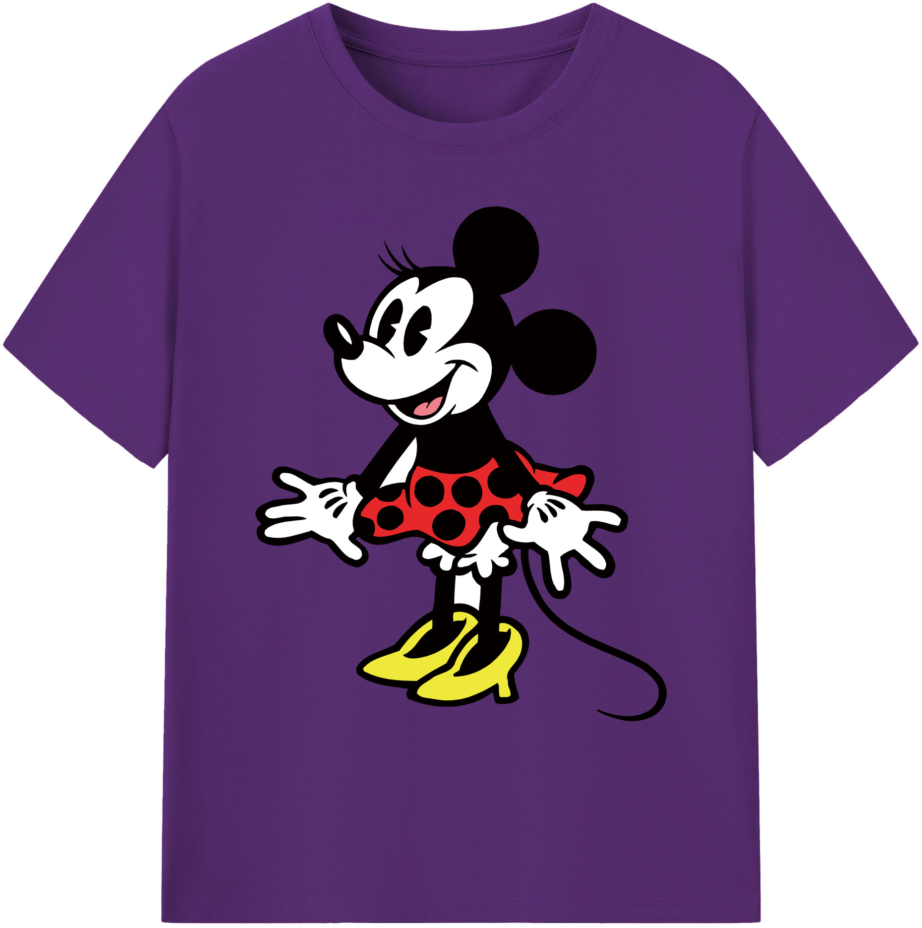 ミッキーマウス Mickey Mouse 綿100％ メンズ半袖Tシャツ｜肌触りやわらか＆通気性