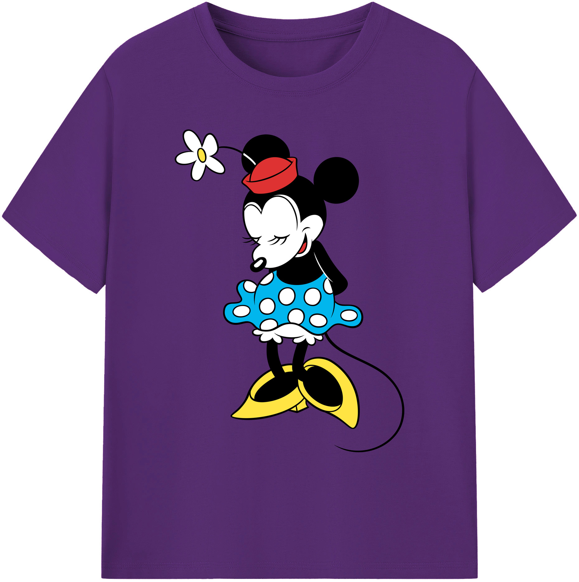 ミッキーマウス Mickey Mouse 綿100％ メンズ半袖Tシャツ｜肌触りやわらか＆通気性