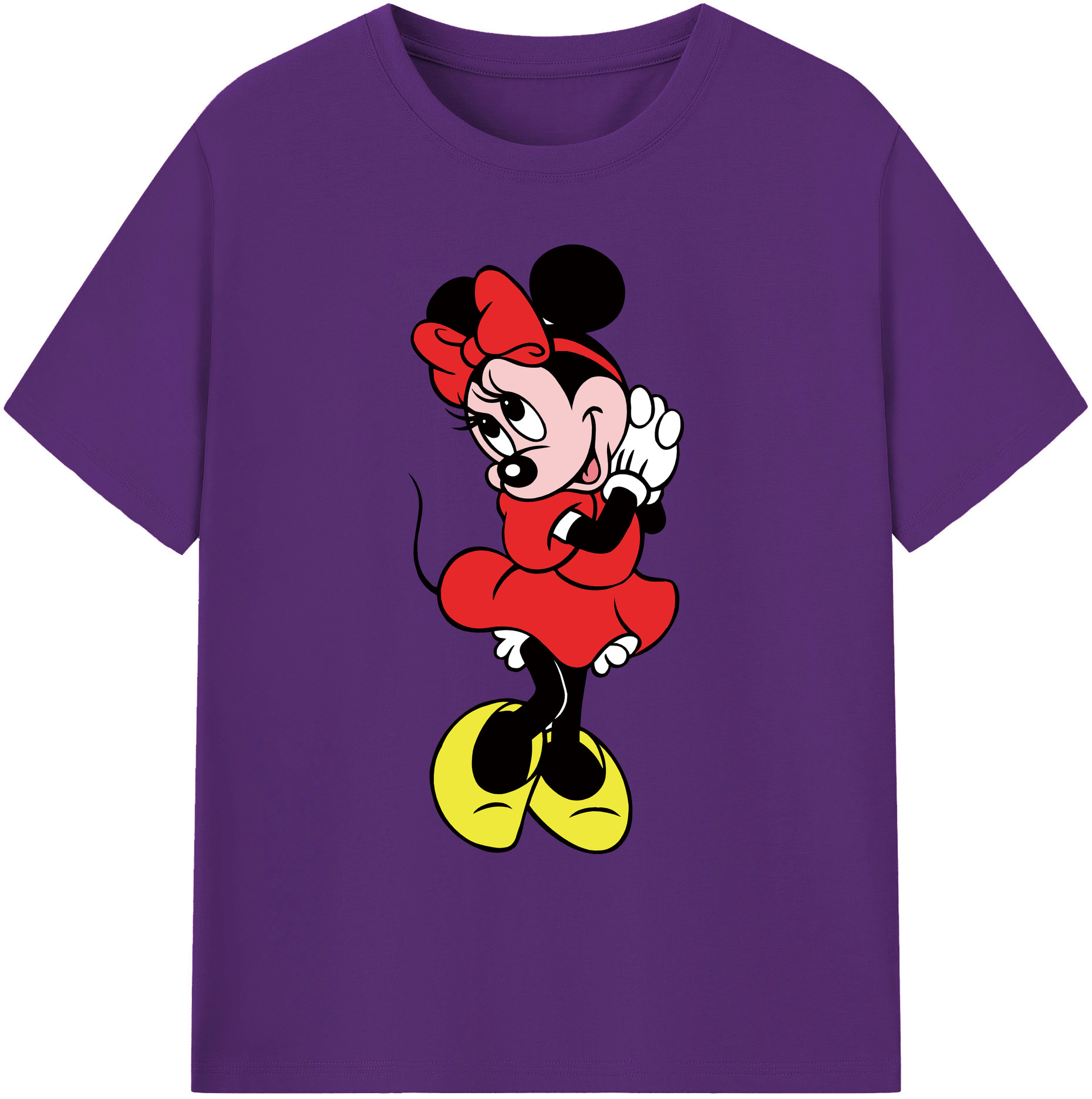 ミッキーマウス Mickey Mouse 綿100％ メンズ半袖Tシャツ｜肌触りやわらか＆通気性