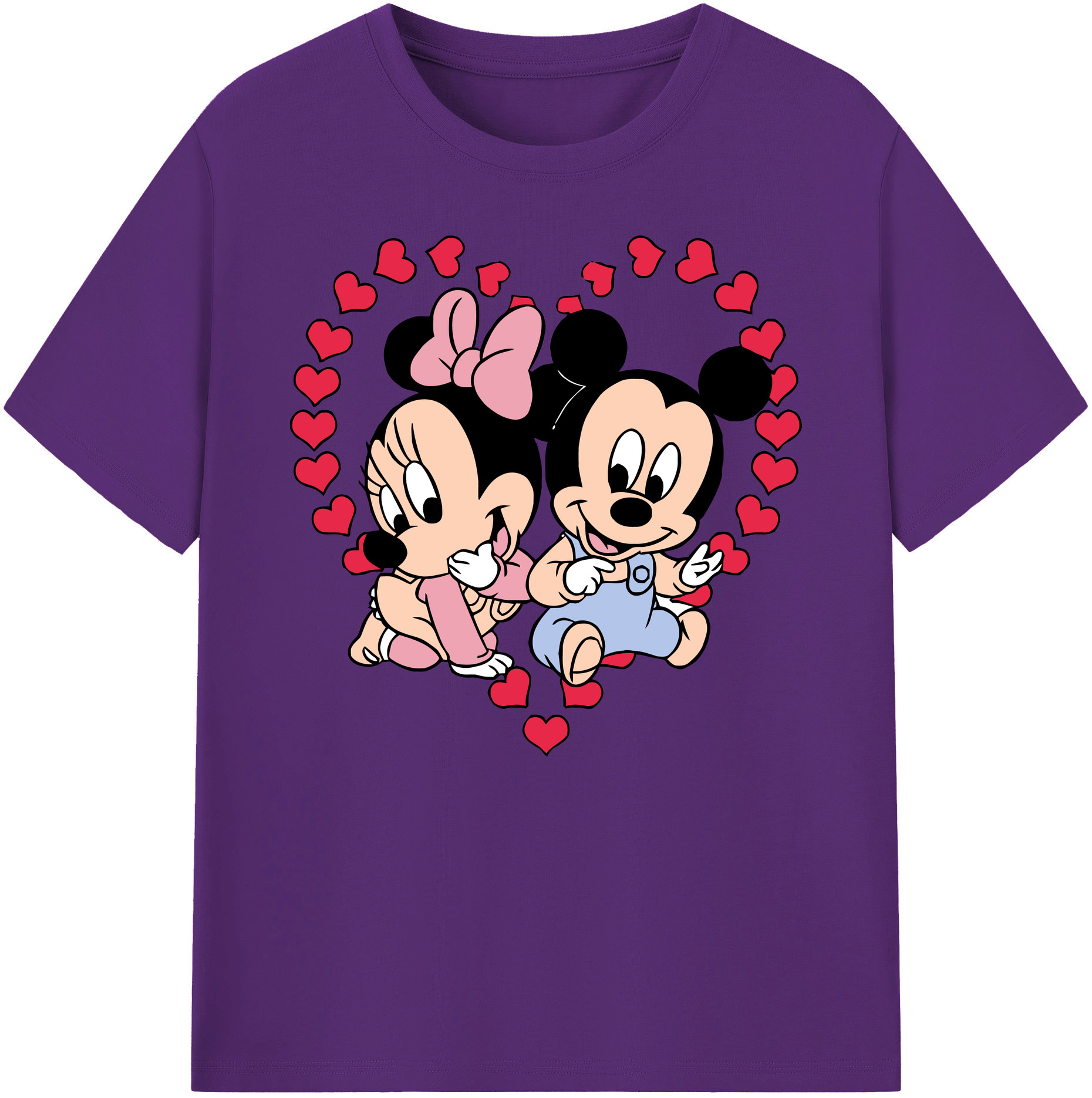 ミッキーマウス Mickey Mouse 綿100％ メンズ半袖Tシャツ｜肌触りやわらか＆通気性