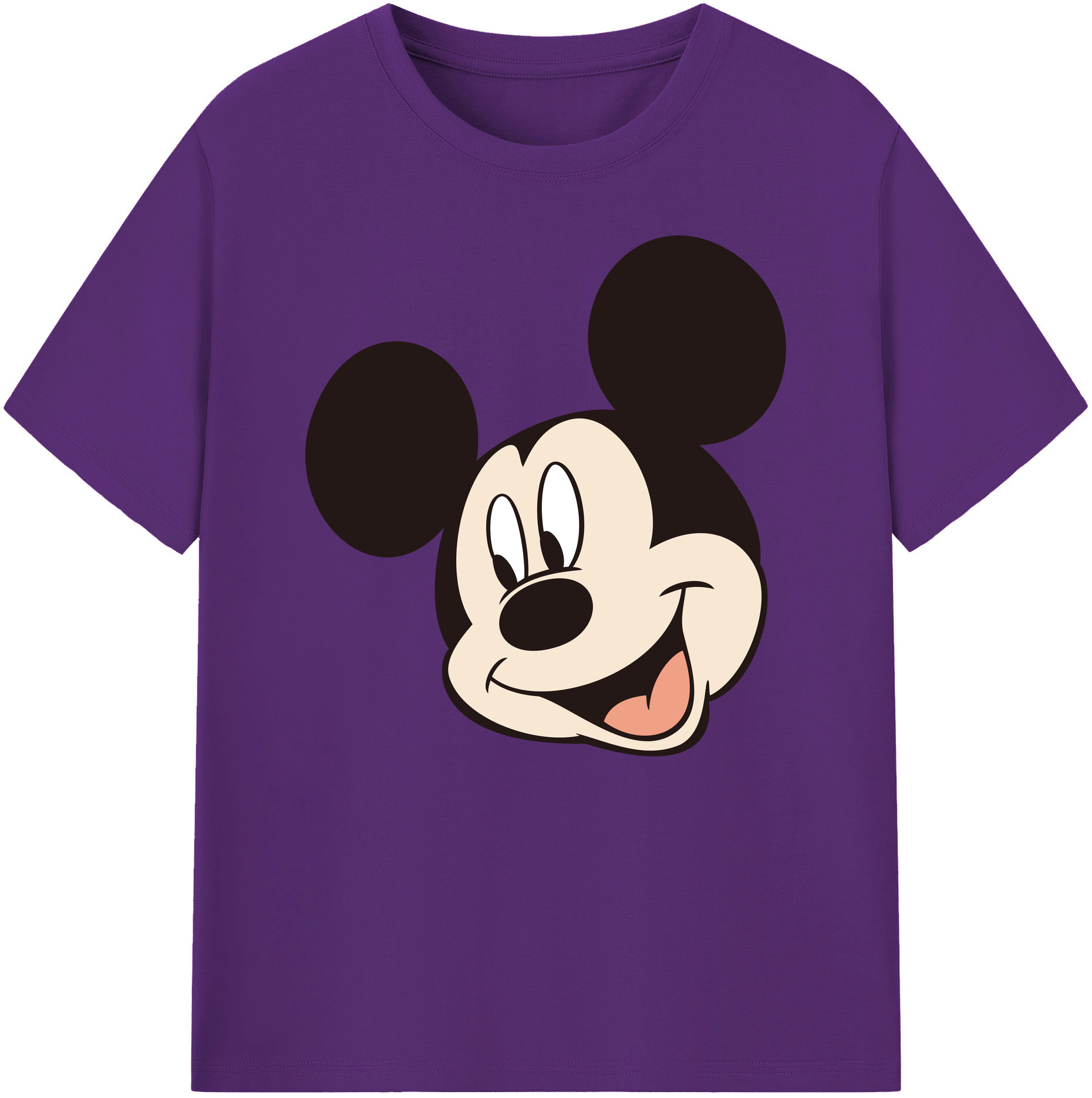 ミッキーマウス Mickey Mouse 綿100％ メンズ半袖Tシャツ｜肌触りやわらか＆通気性