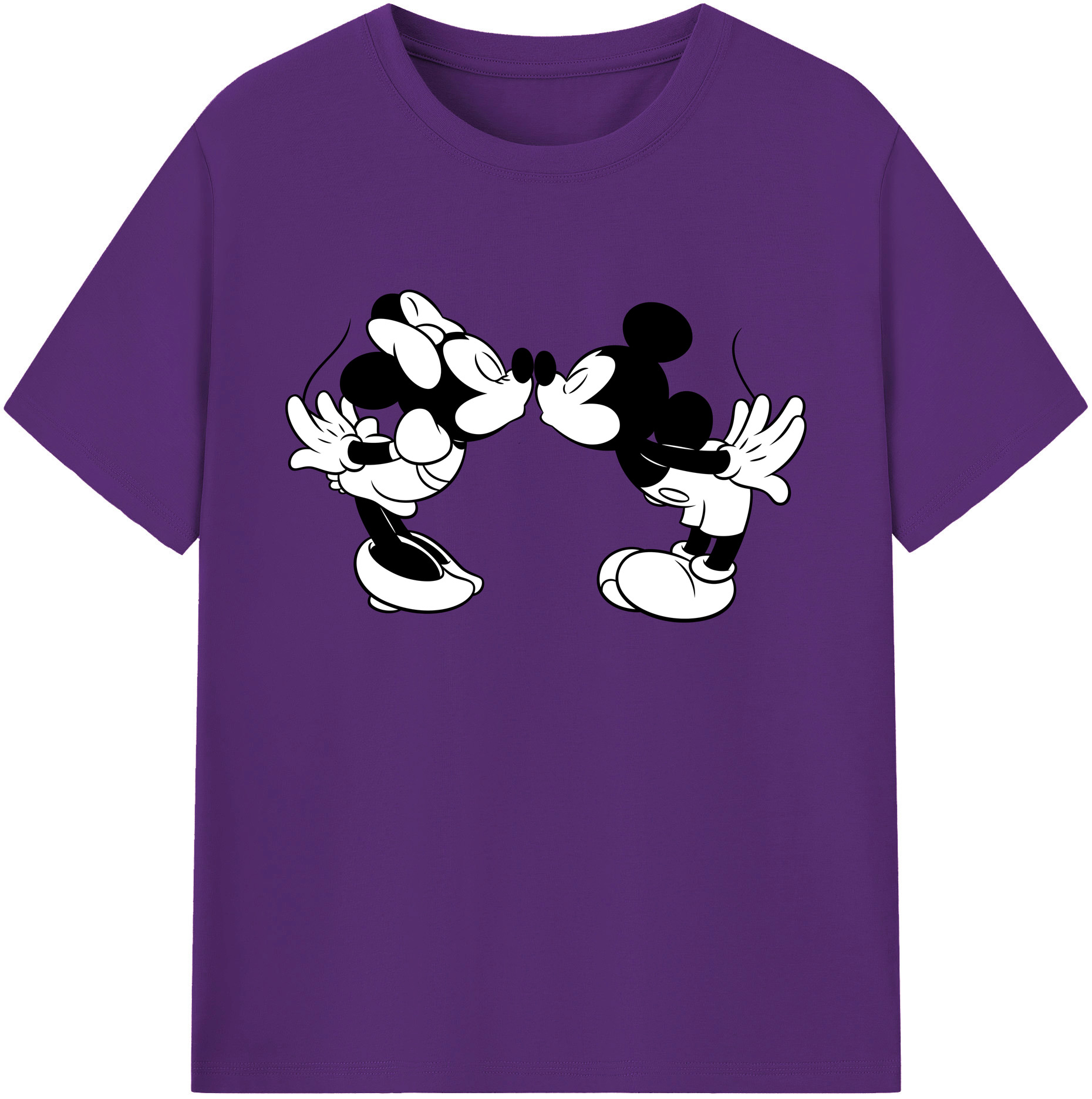 ミッキーマウス Mickey Mouse 綿100％ メンズ半袖Tシャツ｜肌触りやわらか＆通気性