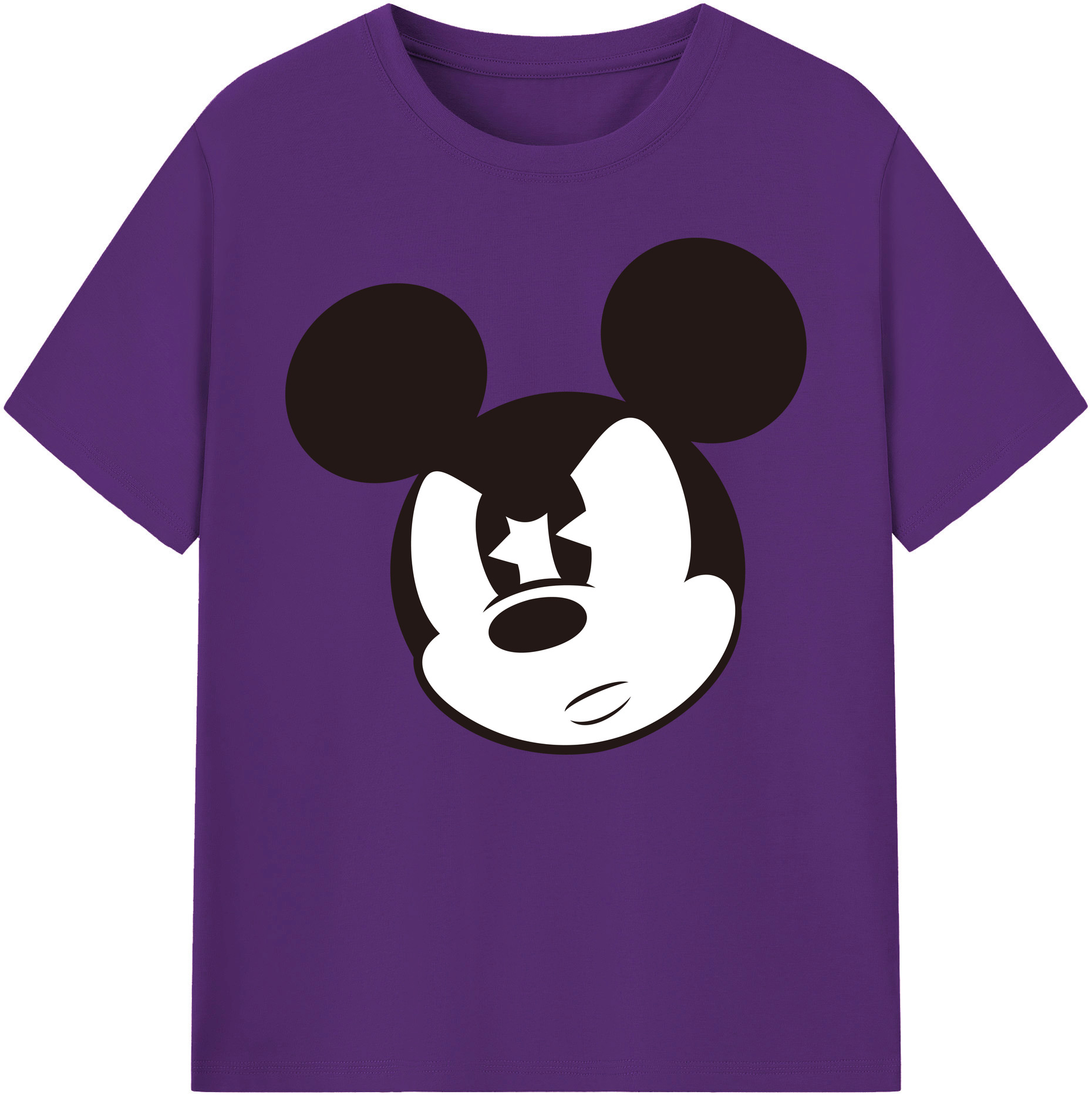 ミッキーマウス Mickey Mouse 綿100％ メンズ半袖Tシャツ｜肌触りやわらか＆通気性