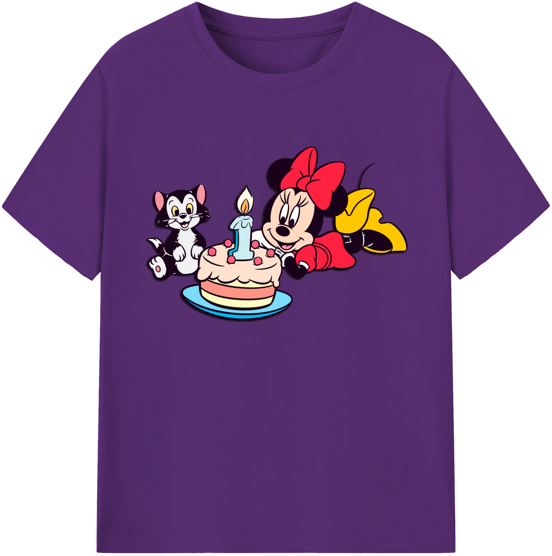 ミッキーマウス Mickey Mouse 綿100％ メンズ半袖Tシャツ｜肌触りやわらか＆通気性