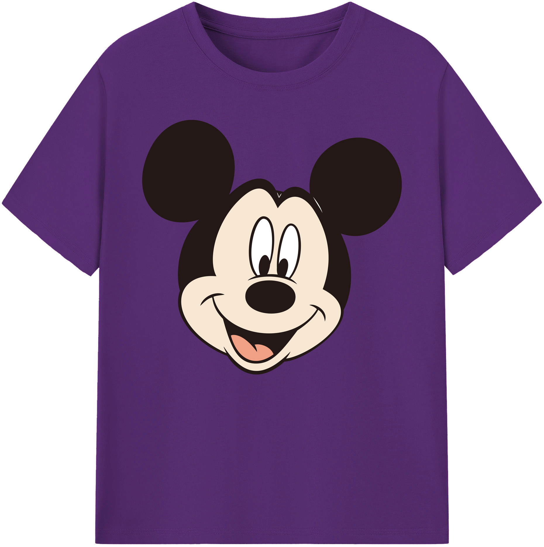 ミッキーマウス Mickey Mouse 綿100％ メンズ半袖Tシャツ｜肌触りやわらか＆通気性