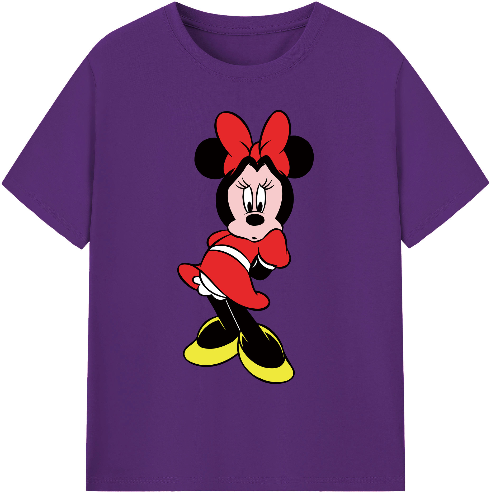 ミッキーマウス Mickey Mouse 綿100％ メンズ半袖Tシャツ｜肌触りやわらか＆通気性