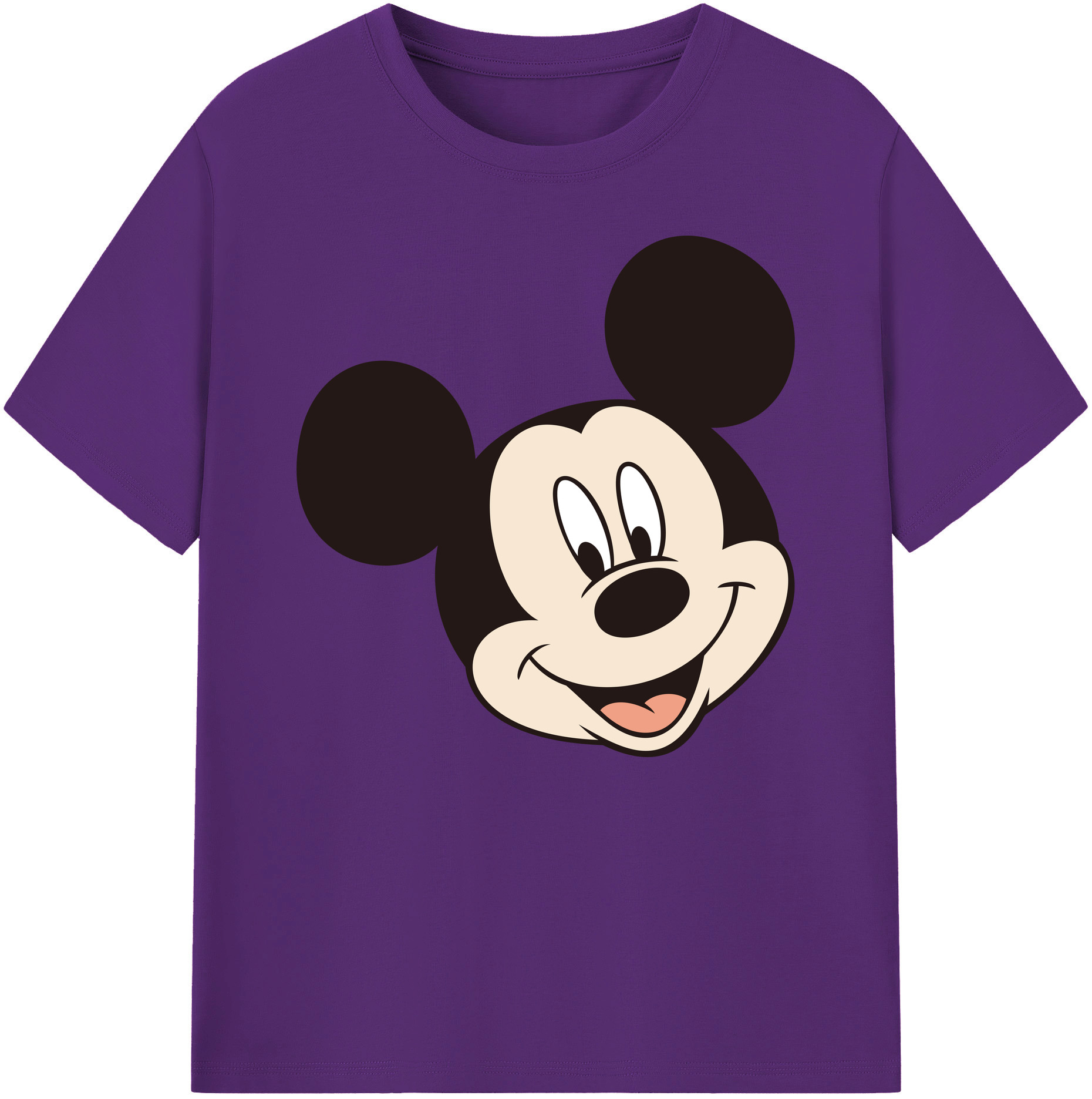 ミッキーマウス Mickey Mouse 綿100％ メンズ半袖Tシャツ｜肌触りやわらか＆通気性