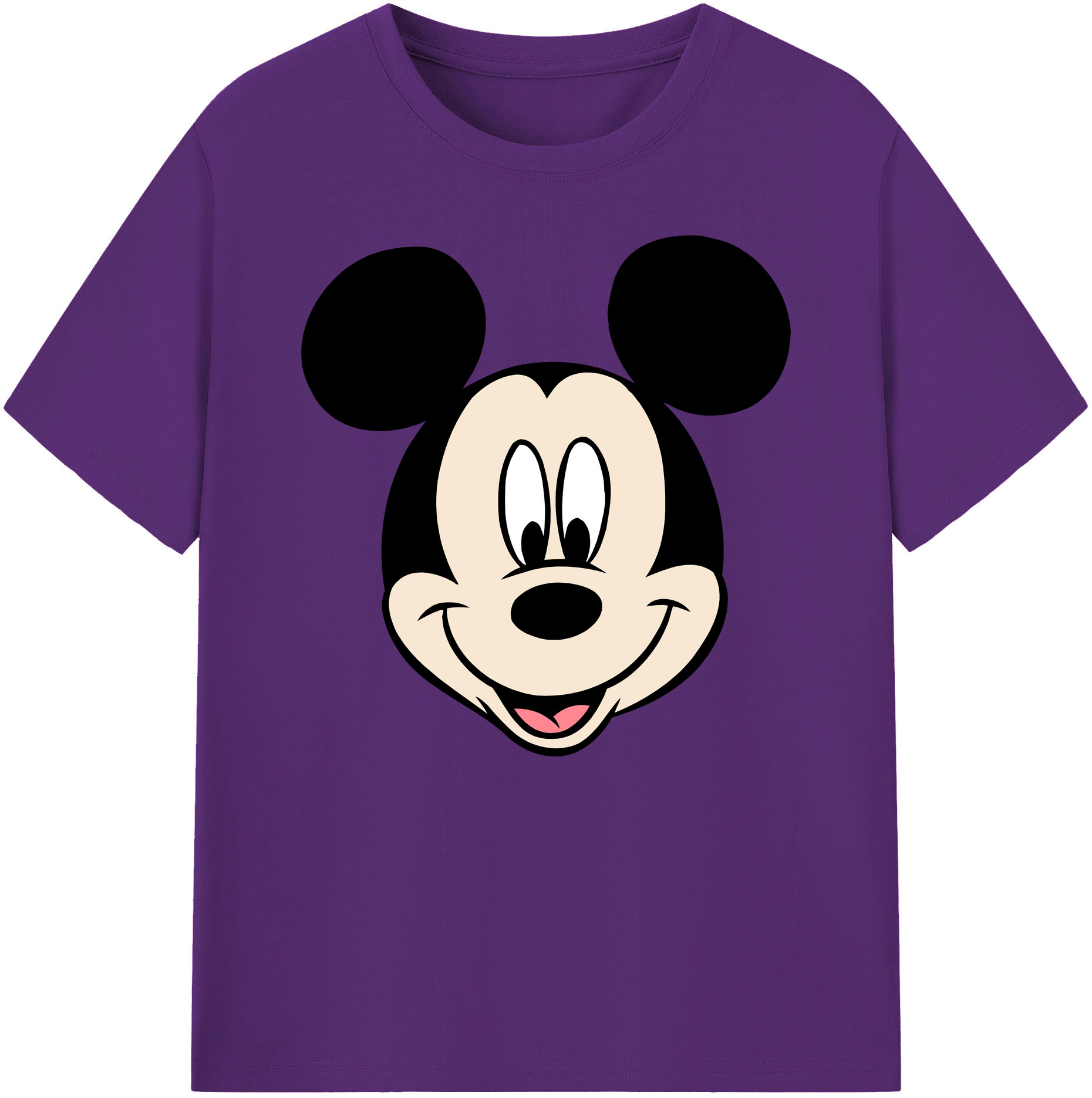 ミッキーマウス Mickey Mouse 綿100％ メンズ半袖Tシャツ｜肌触りやわらか＆通気性