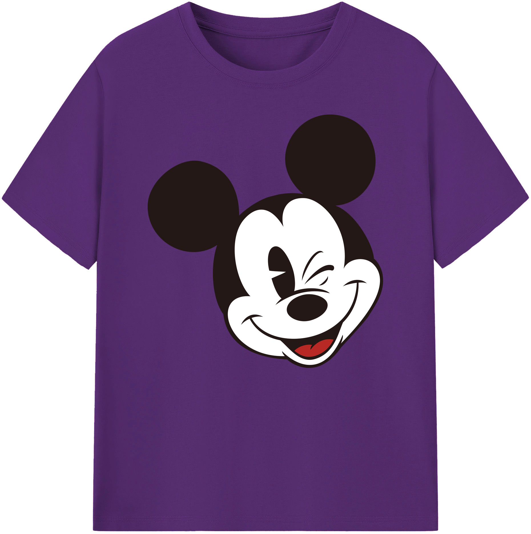 ミッキーマウス Mickey Mouse 綿100％ メンズ半袖Tシャツ｜肌触りやわらか＆通気性