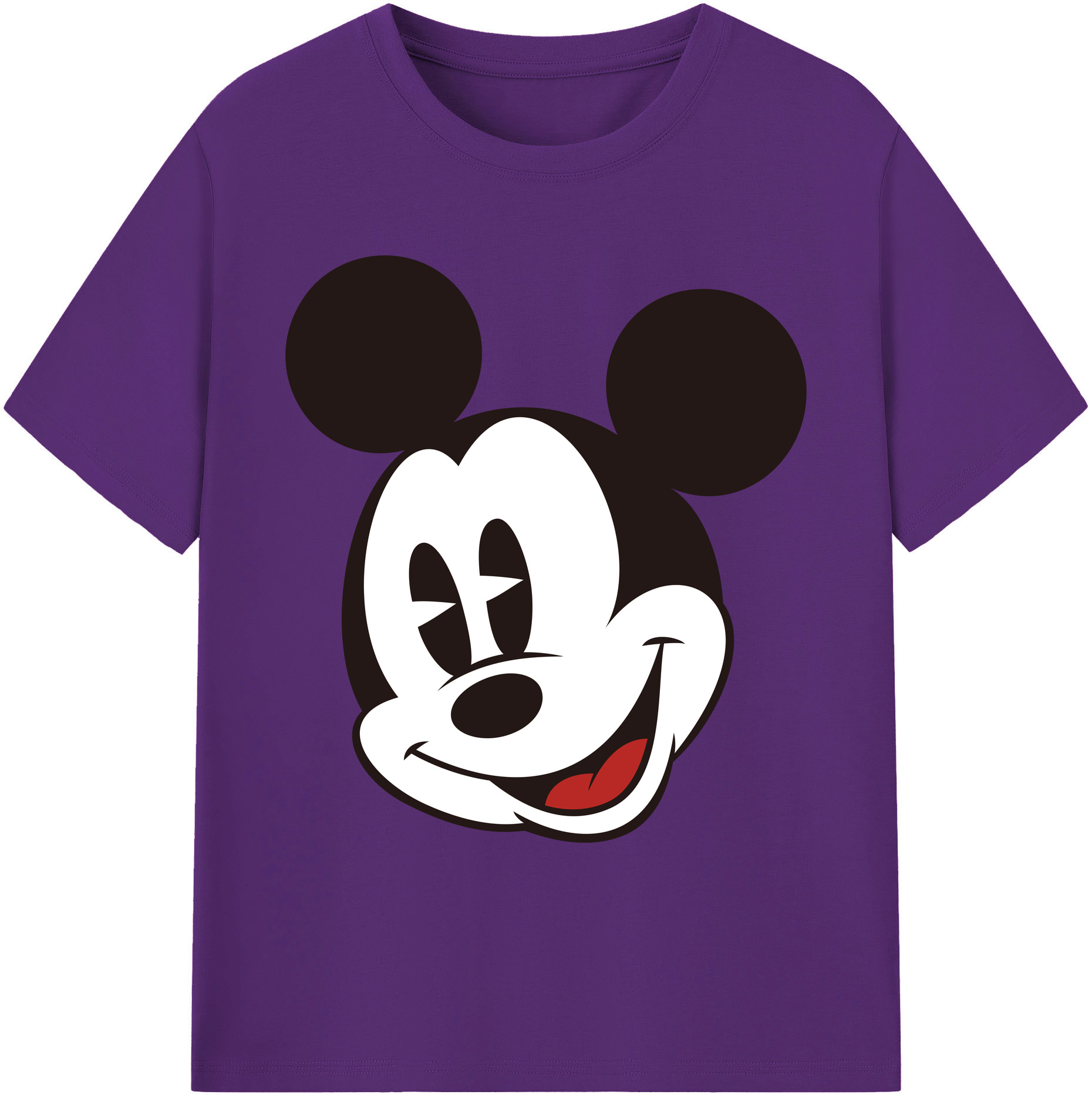 ミッキーマウス Mickey Mouse 綿100％ メンズ半袖Tシャツ｜肌触りやわらか＆通気性