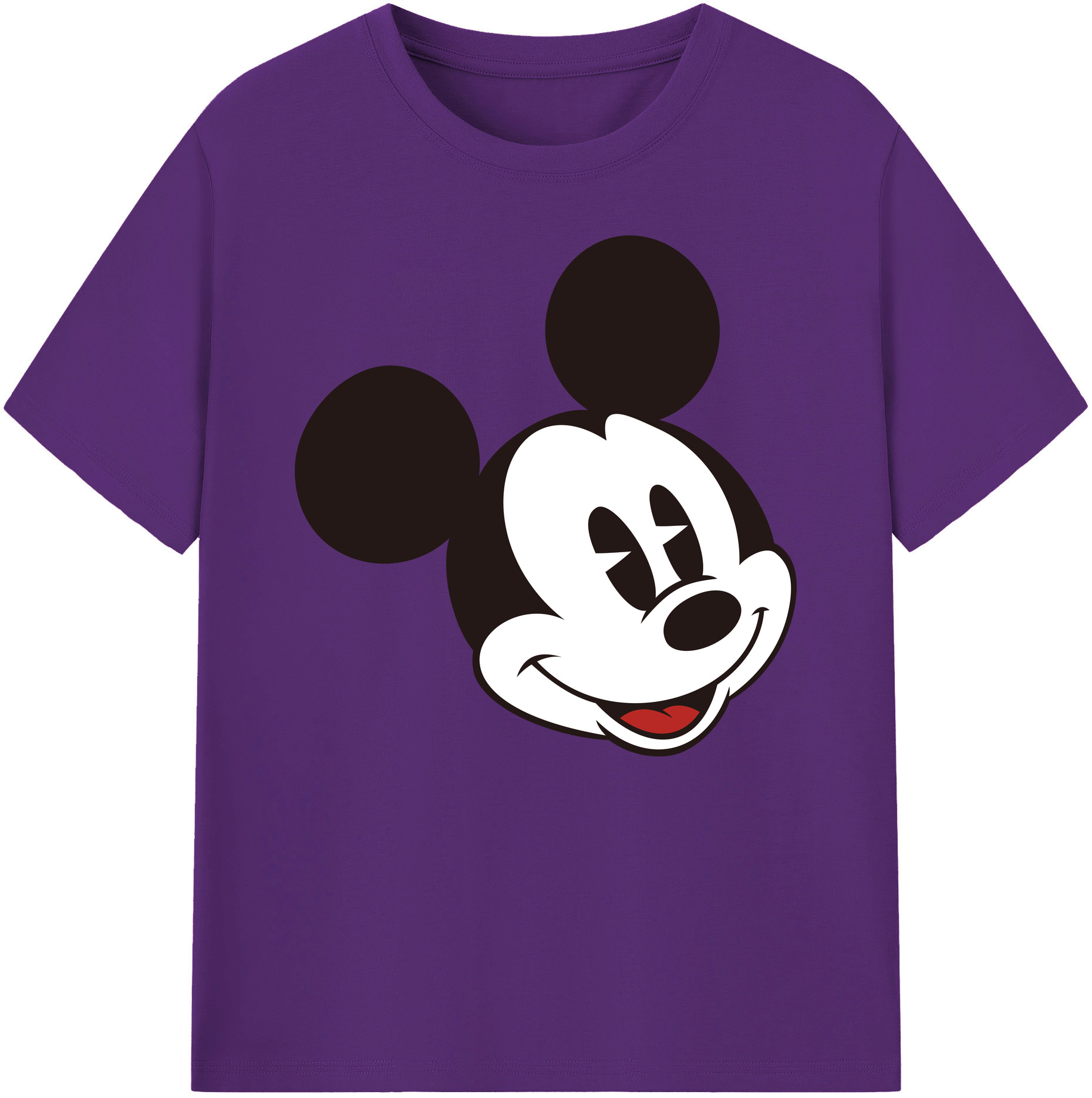 ミッキーマウス Mickey Mouse 綿100％ メンズ半袖Tシャツ｜肌触りやわらか＆通気性