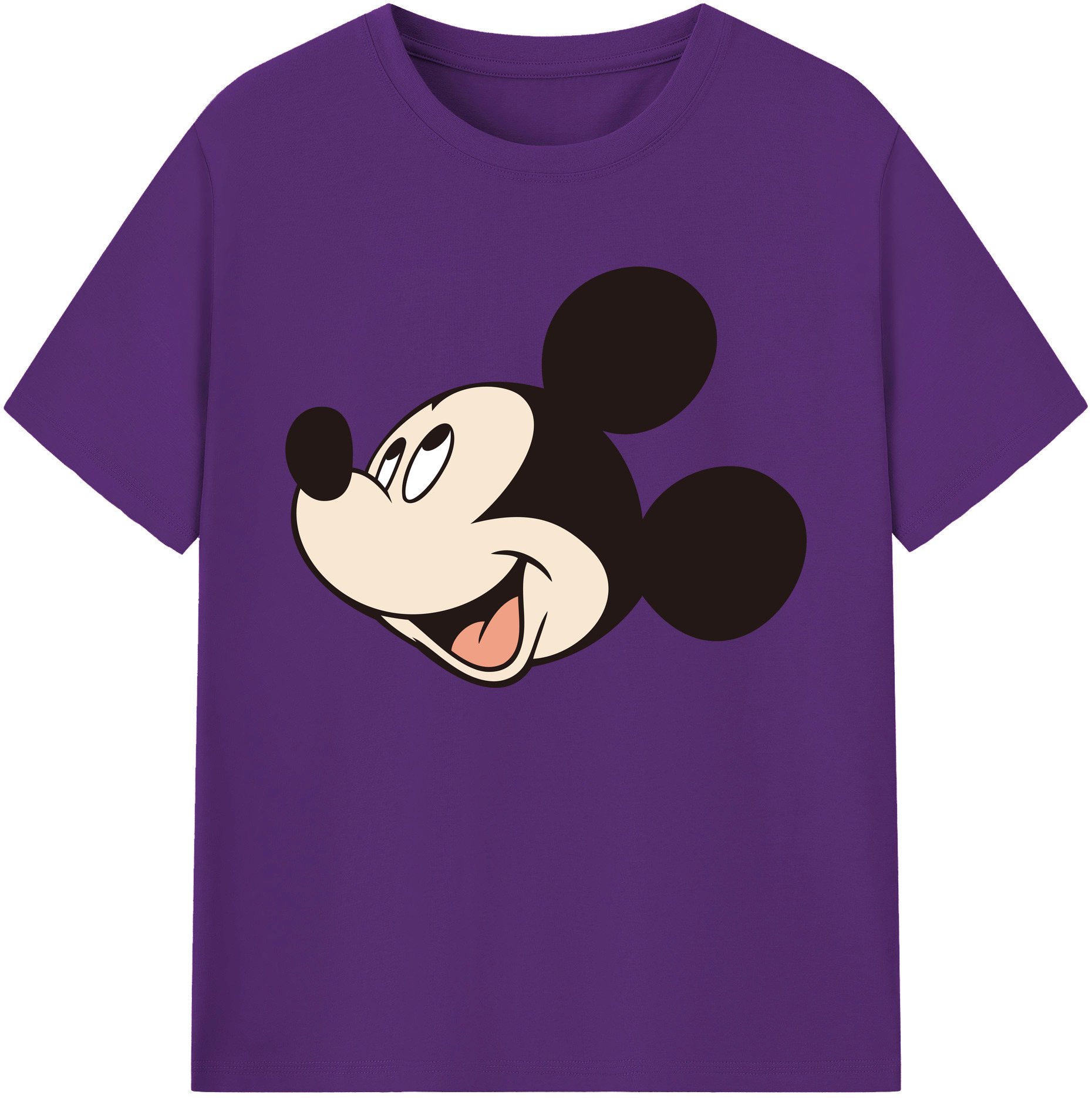 ミッキーマウス Mickey Mouse 綿100％ メンズ半袖Tシャツ｜肌触りやわらか＆通気性